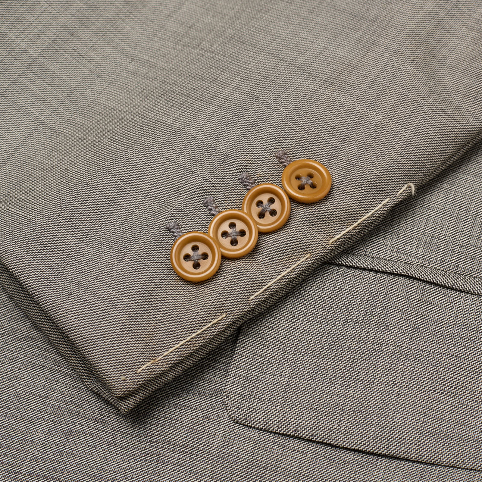 SARTORIA PARTENOPEA for VANNUCCI Gray Handmade 150's Suit EU 52 US 42