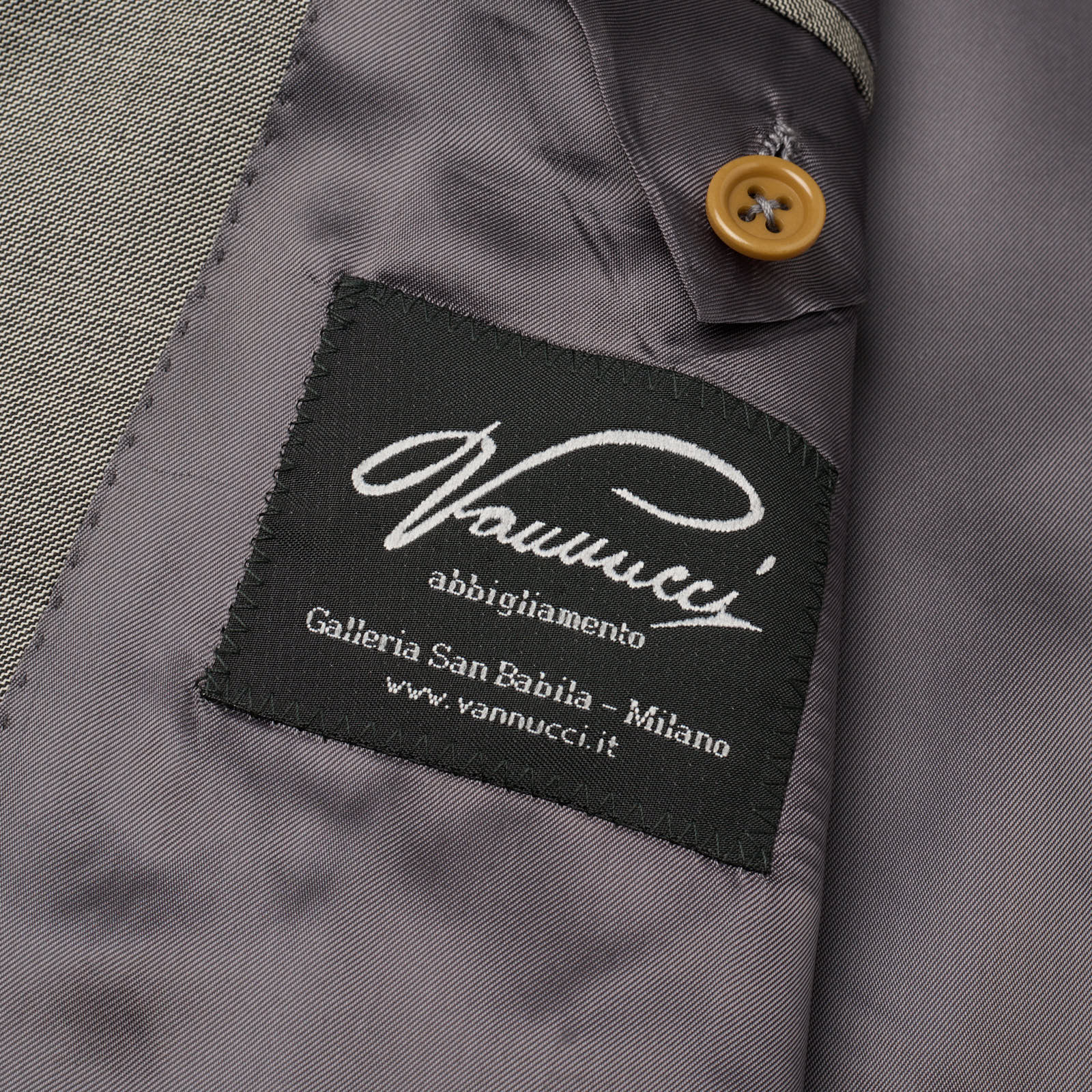 SARTORIA PARTENOPEA for VANNUCCI Gray Handmade 150's Suit EU 52 US 42