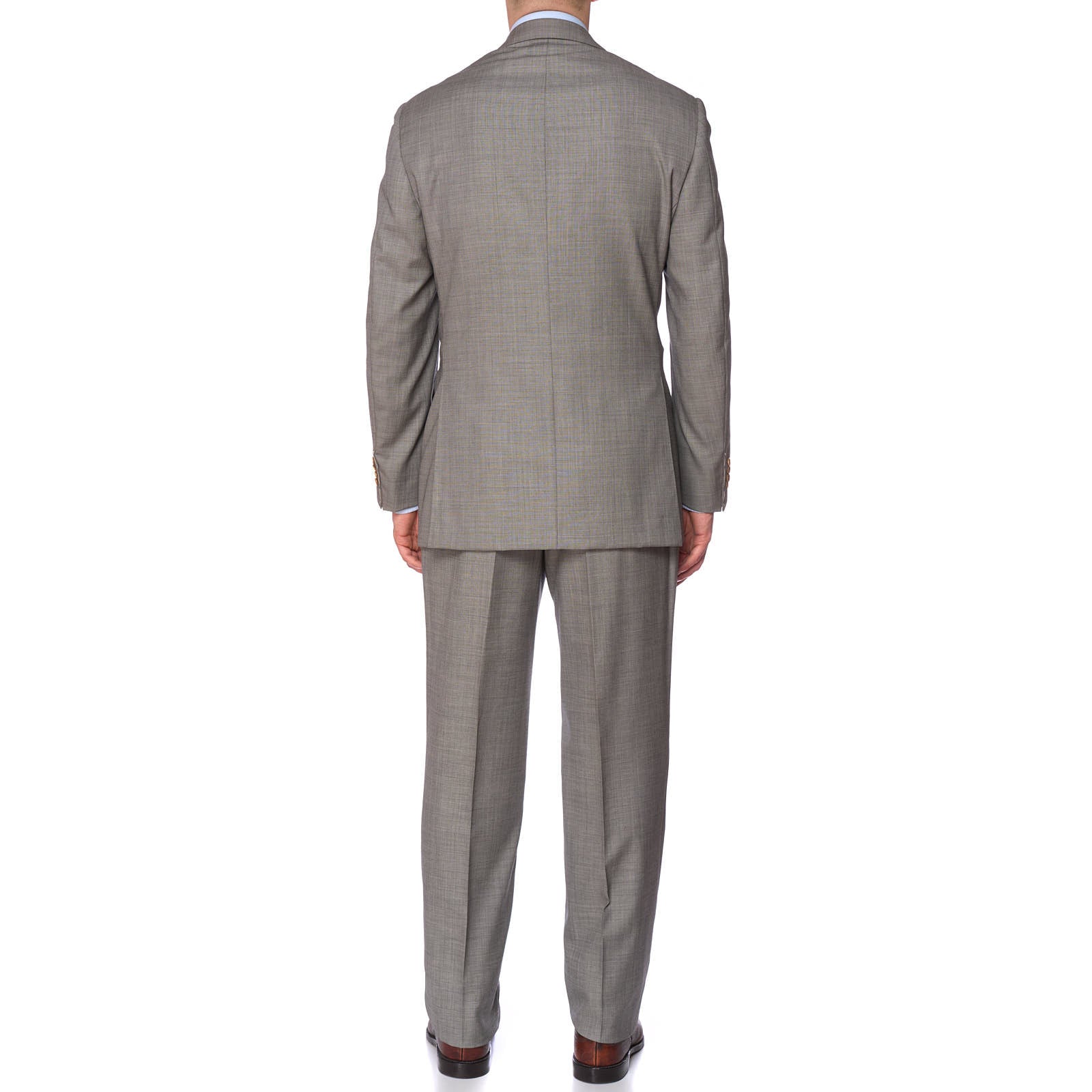 SARTORIA PARTENOPEA for VANNUCCI Gray Handmade 150's Suit EU 52 US 42