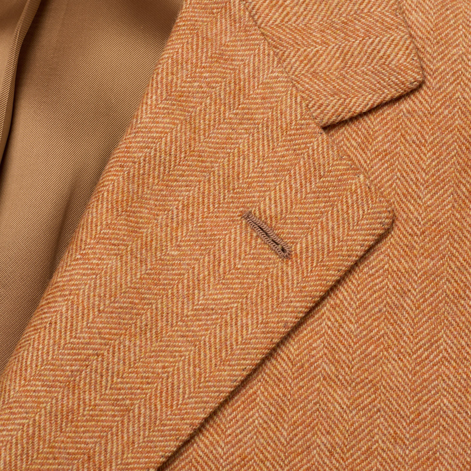 SARTORIA PARTENOPEA for VANNUCCI Burnt Orange Wool Jacket EU 50 NEW US 40