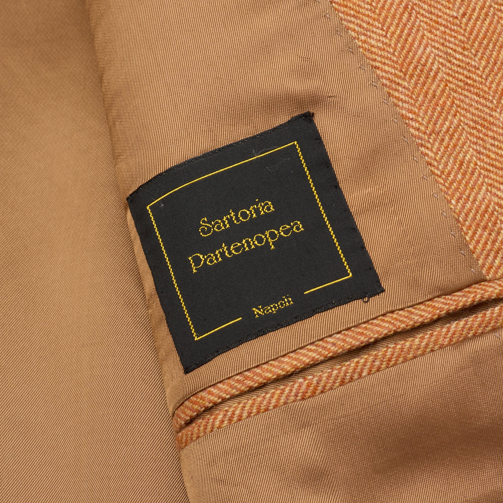 SARTORIA PARTENOPEA for VANNUCCI Burnt Orange Wool Jacket EU 50 NEW US 40