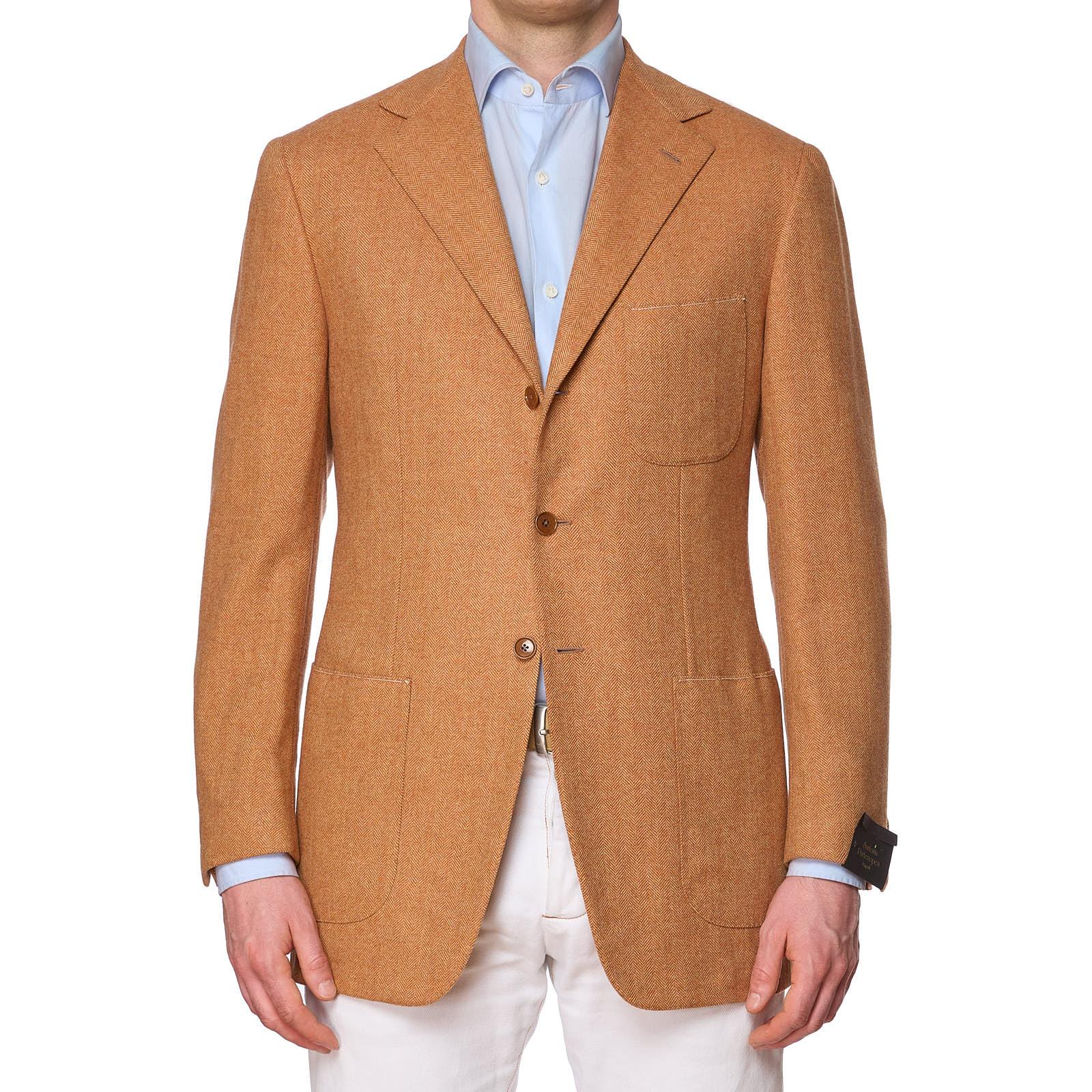 SARTORIA PARTENOPEA for VANNUCCI Burnt Orange Wool Jacket EU 50 NEW US 40