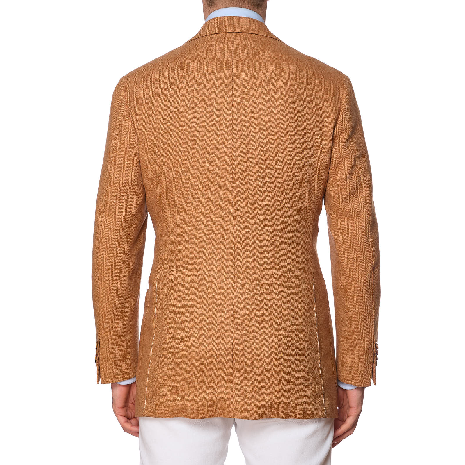 SARTORIA PARTENOPEA for VANNUCCI Burnt Orange Wool Jacket EU 50 NEW US 40