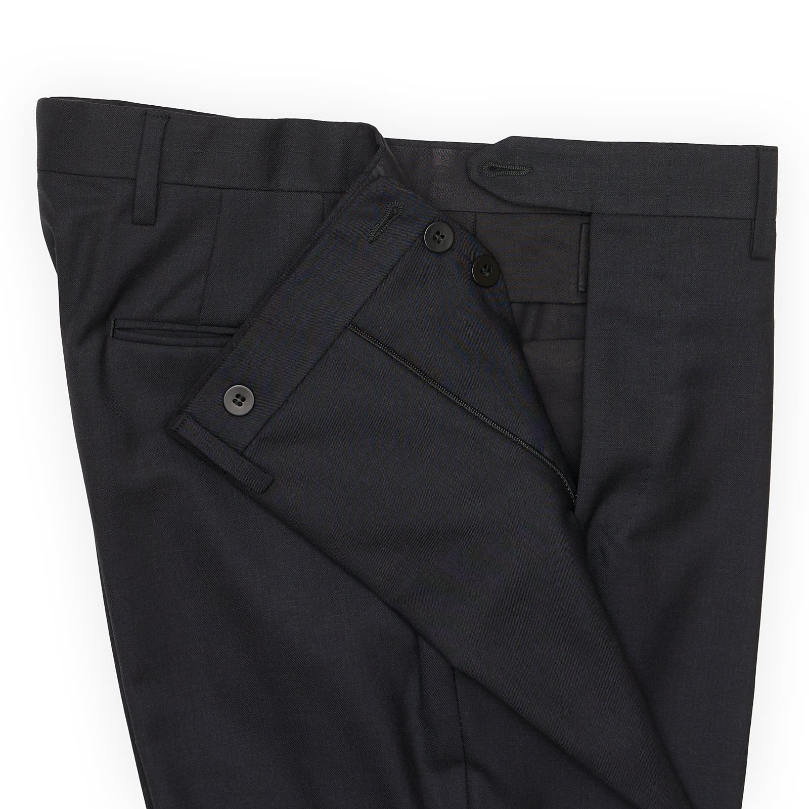 SARTORIA PARTENOPEA for Vannucci Wool 160's Handmade Suit EU 46 US 36 Short