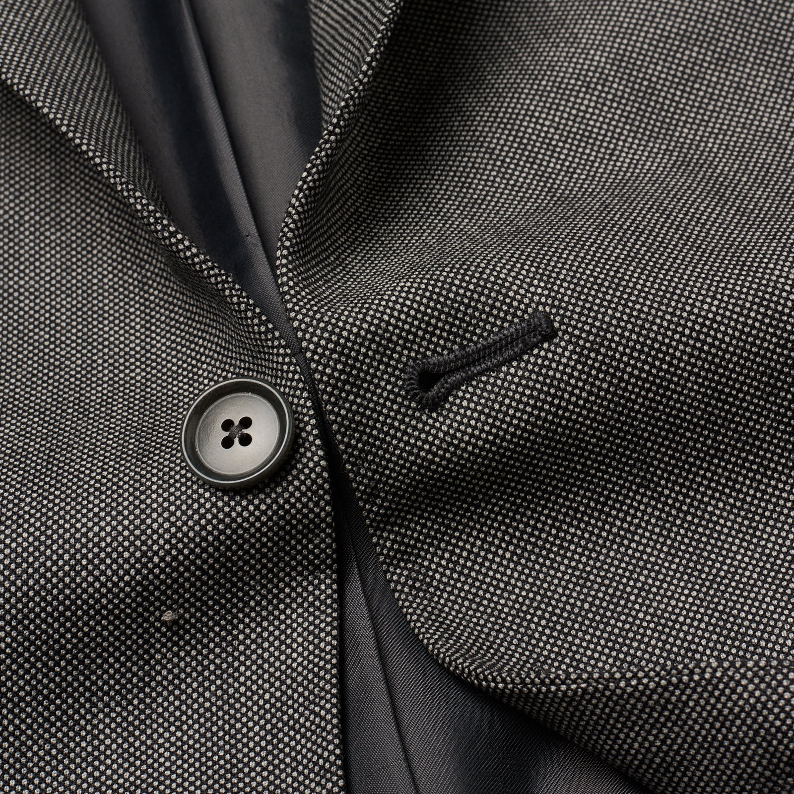 SARTORIA PARTENOPEA for Vannucci Handmade Gray Wool Jacket EU 52 US 42 Short