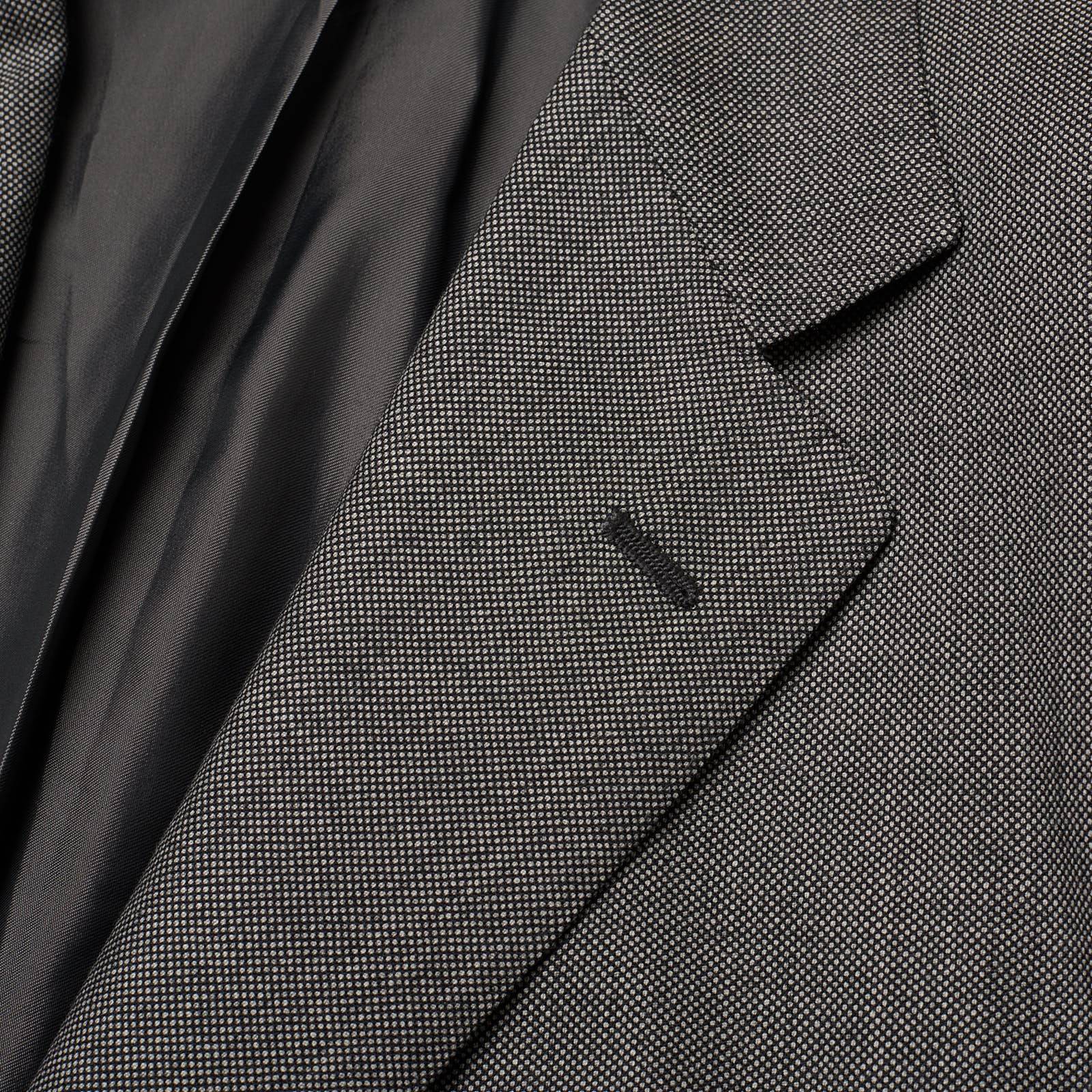 SARTORIA PARTENOPEA for Vannucci Handmade Gray Wool Jacket EU 52 US 42 Short