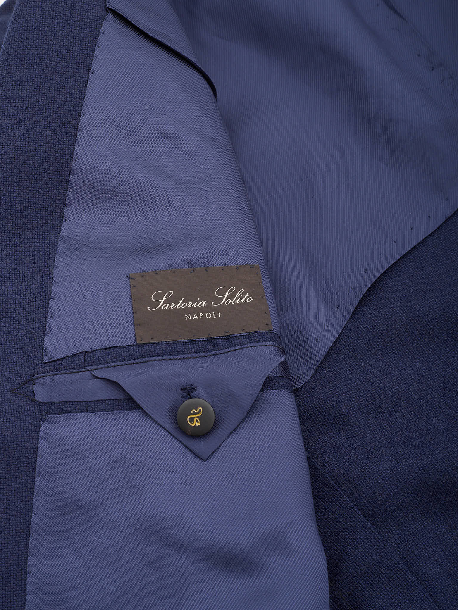 SARTORIA SOLITO Handmade Navy Blue Wool-Silk Jacket