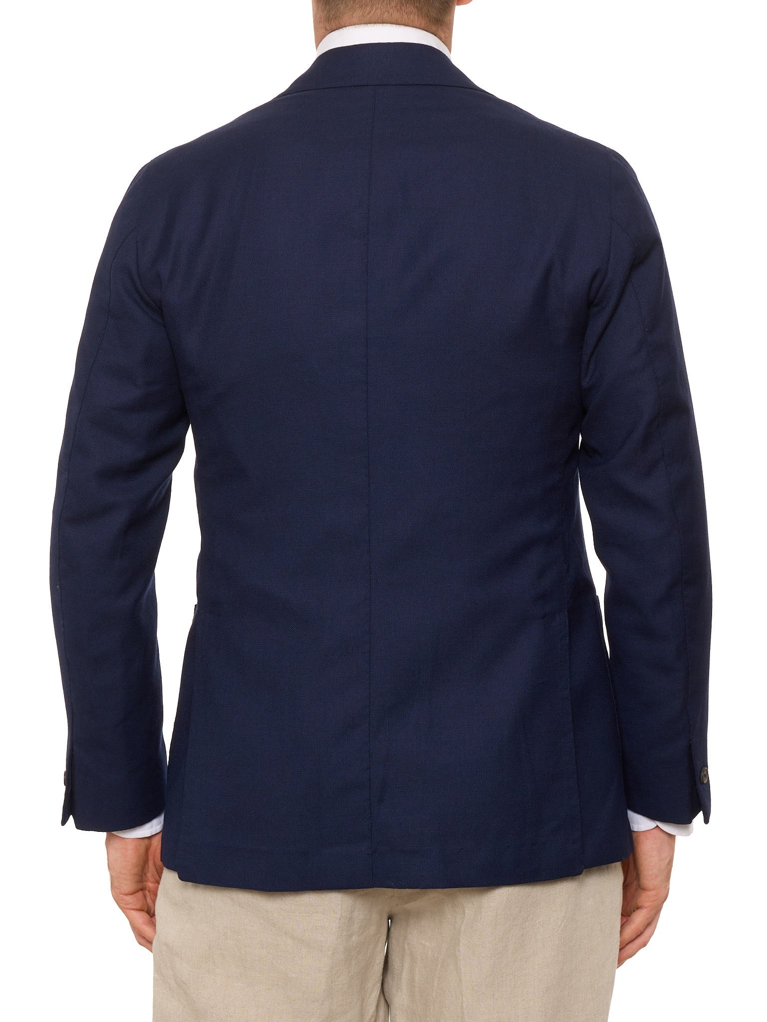 SARTORIA SOLITO Handmade Navy Blue Wool-Silk Jacket