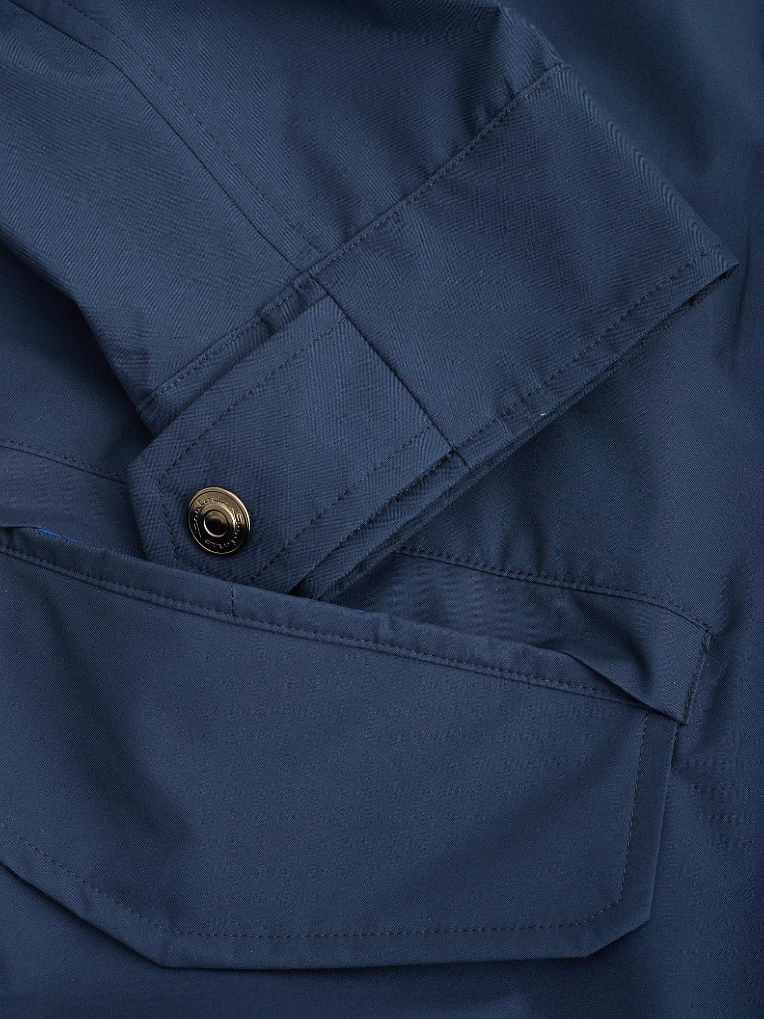 SARTORIO "Tuga" Napoli Blue Parka Jacket With Hidden Hood