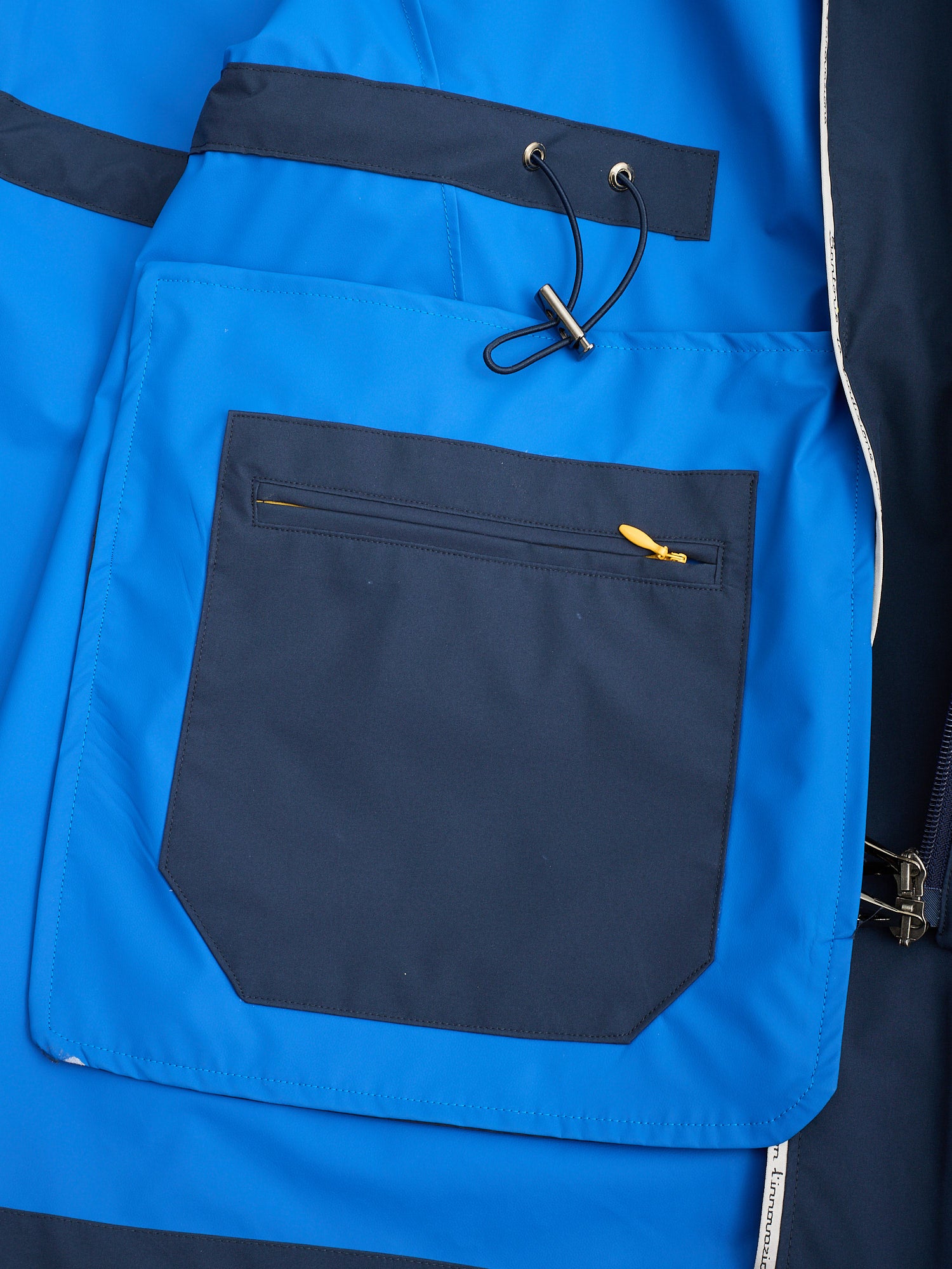 SARTORIO "Tuga" Napoli Blue Parka Jacket With Hidden Hood