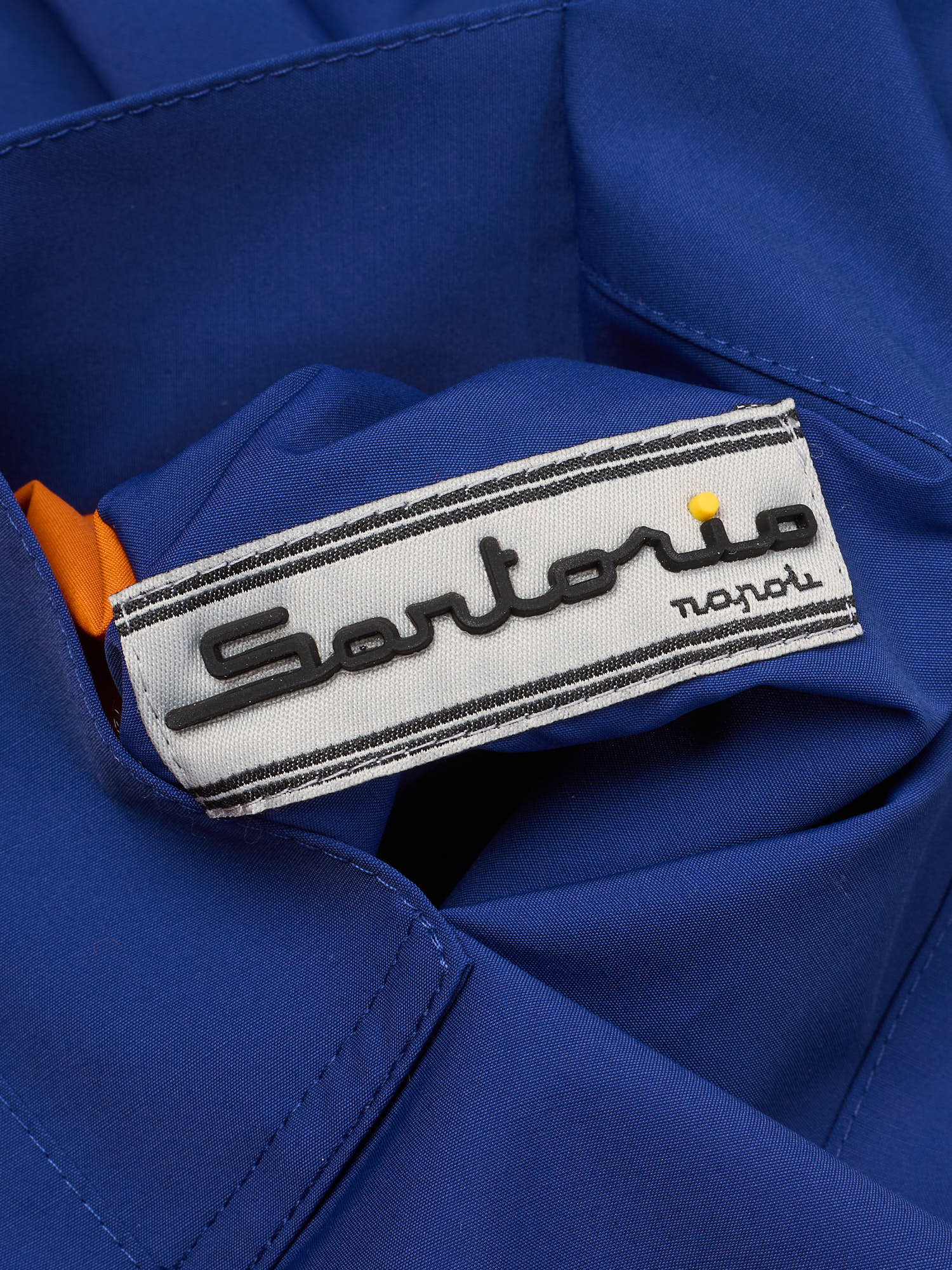 Kiton SARTORIO Napoli "Ben" Blue-Orange Virgin Rain Coat EU 50 US M