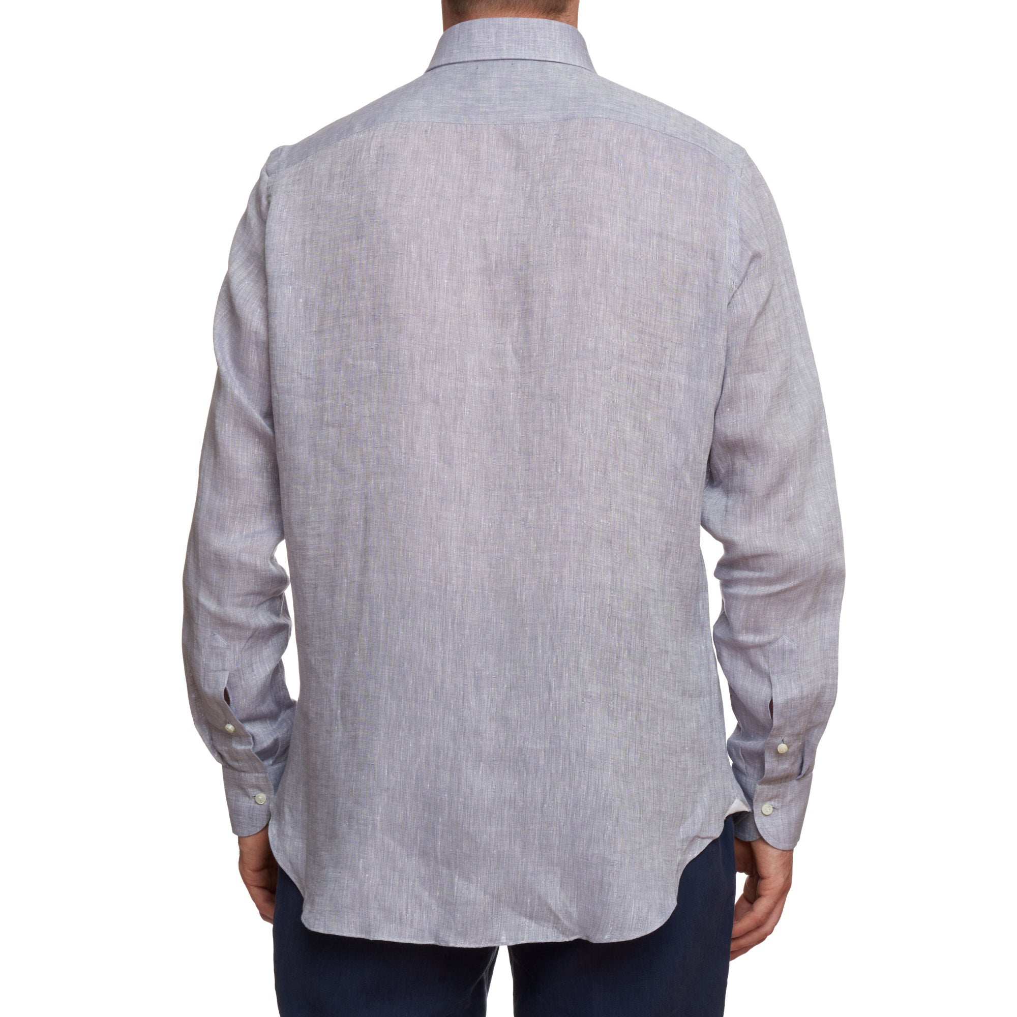 SARTORIO Napoli by KITON Levander Linen Button-Down Casual Shirt NEW SARTORIO