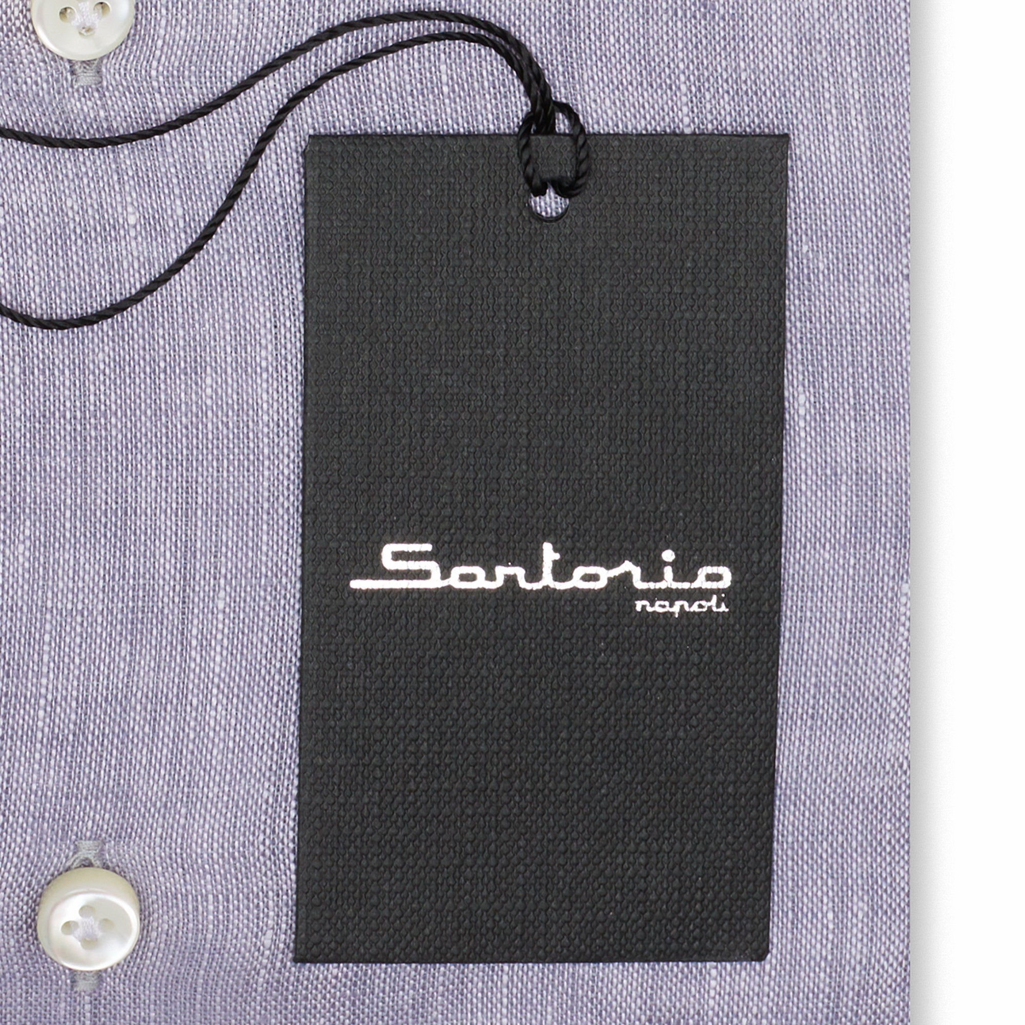 SARTORIO Napoli by KITON Levander Linen Button-Down Casual Shirt NEW SARTORIO