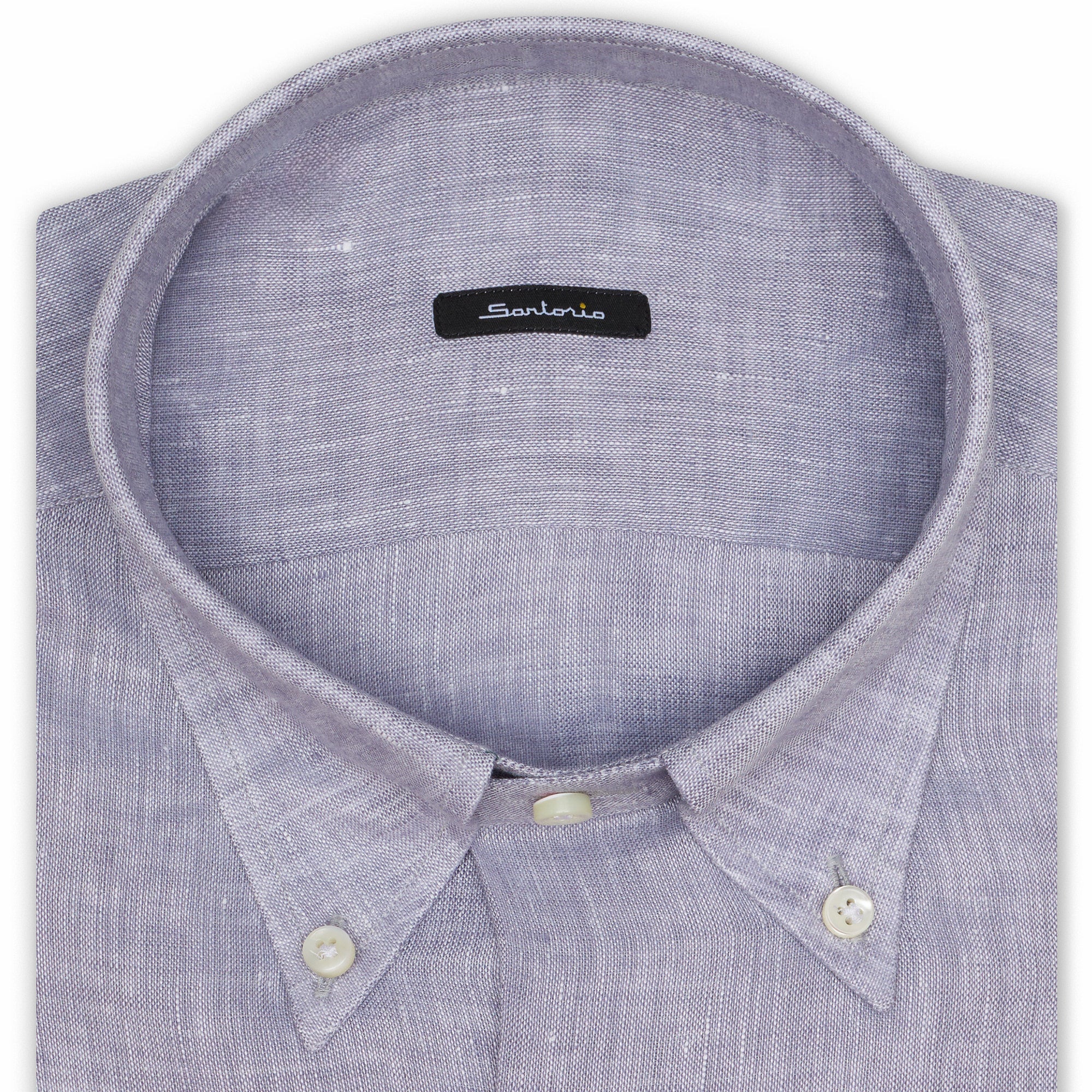 SARTORIO Napoli by KITON Levander Linen Button-Down Casual Shirt NEW SARTORIO