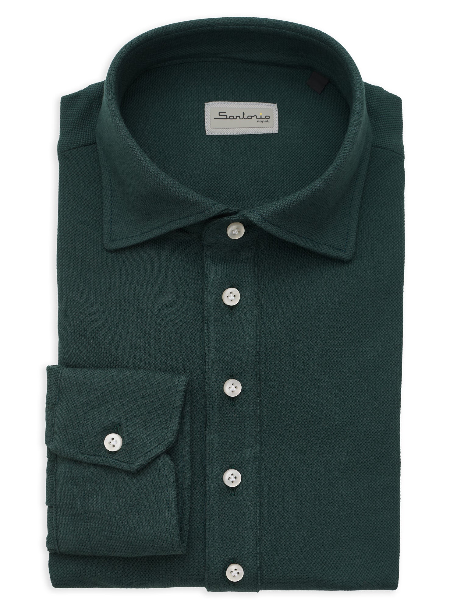 SARTORIO Napoli by KITON Teal Cotton Pique Polo Shirt NEW