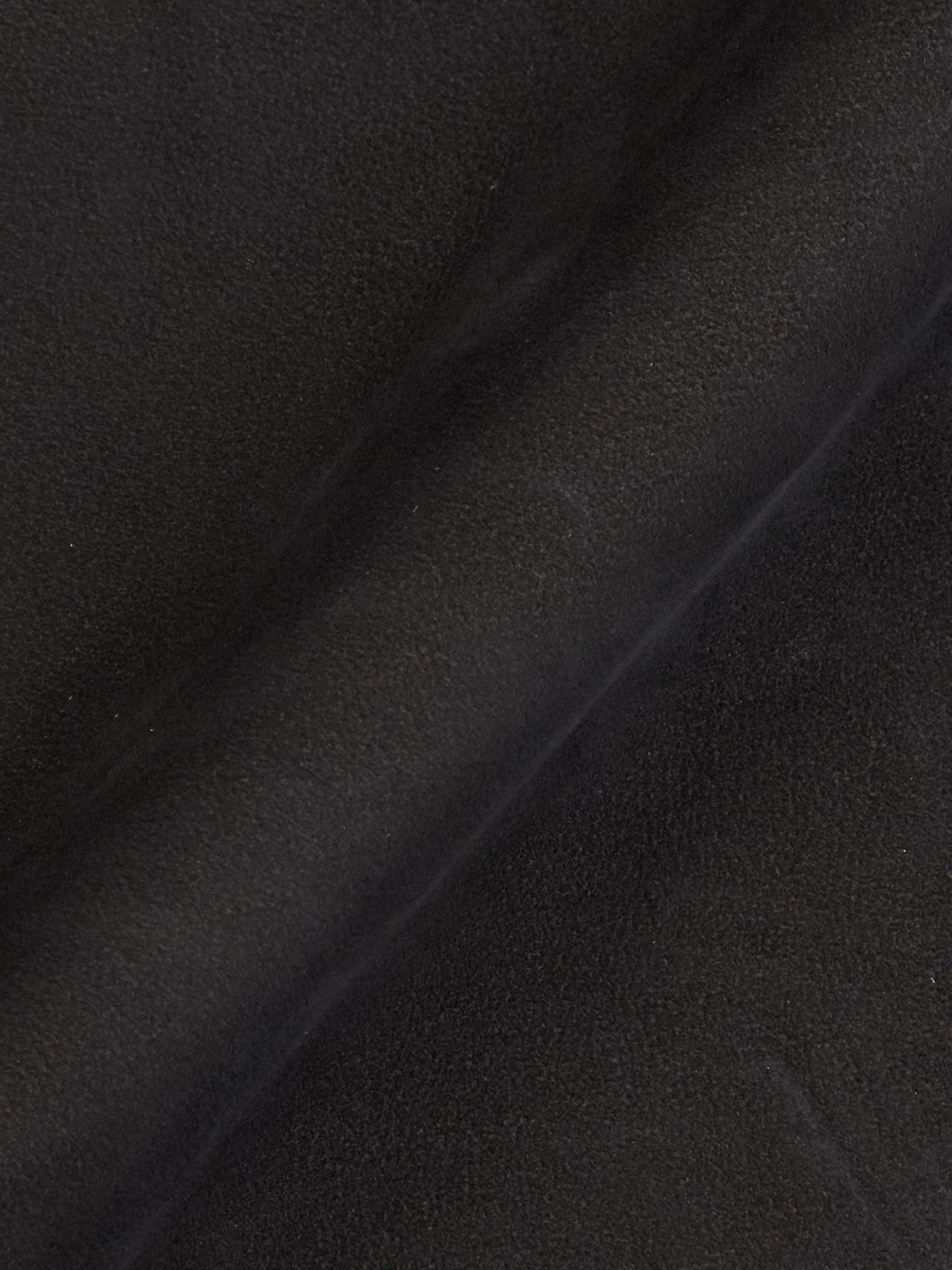 SERAPHIN Black Goat Suede Leather Cardigan Jacket Blouson