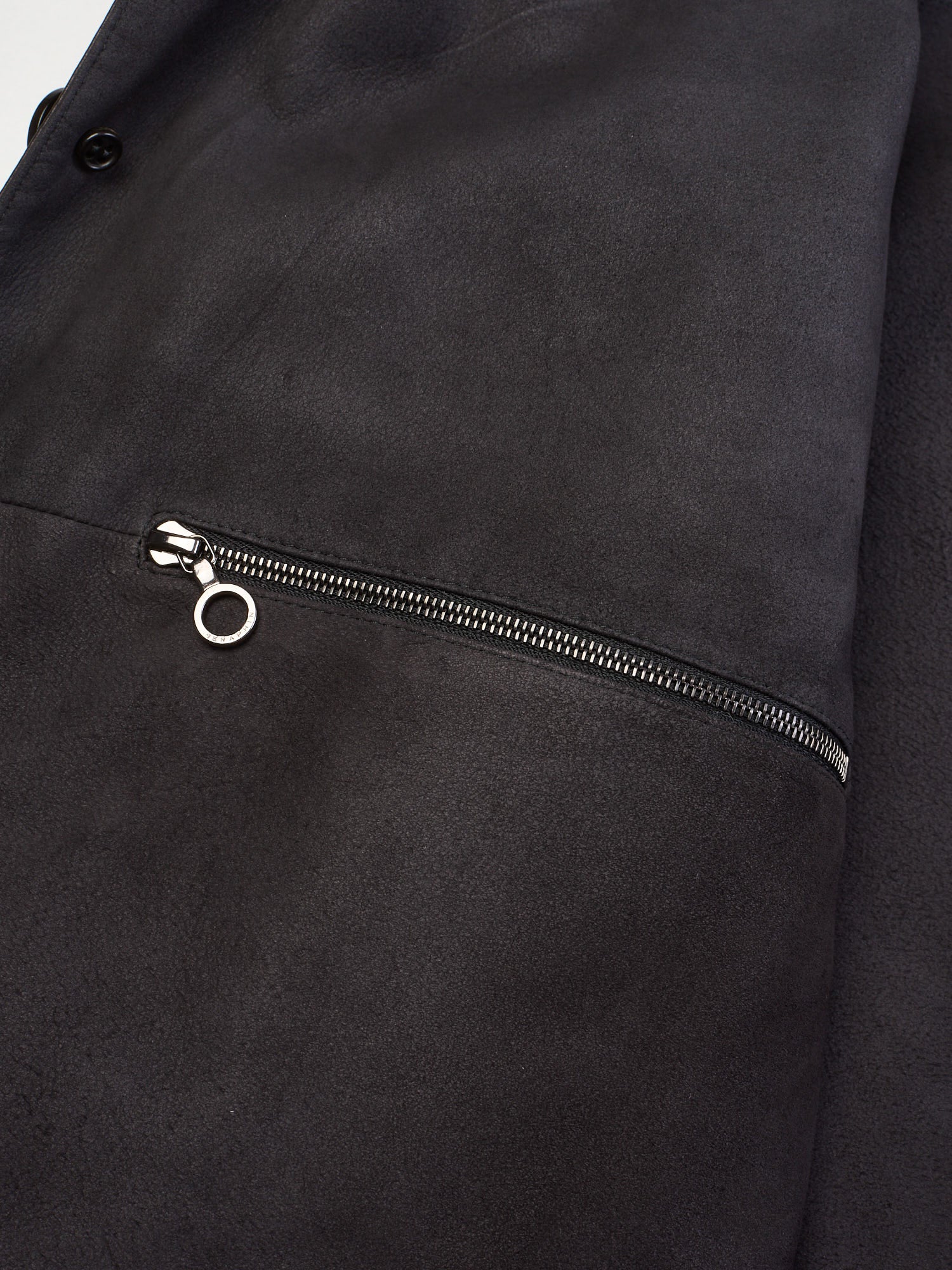 SERAPHIN Black Lamb Leather Unlined Trucker Jacket NEW