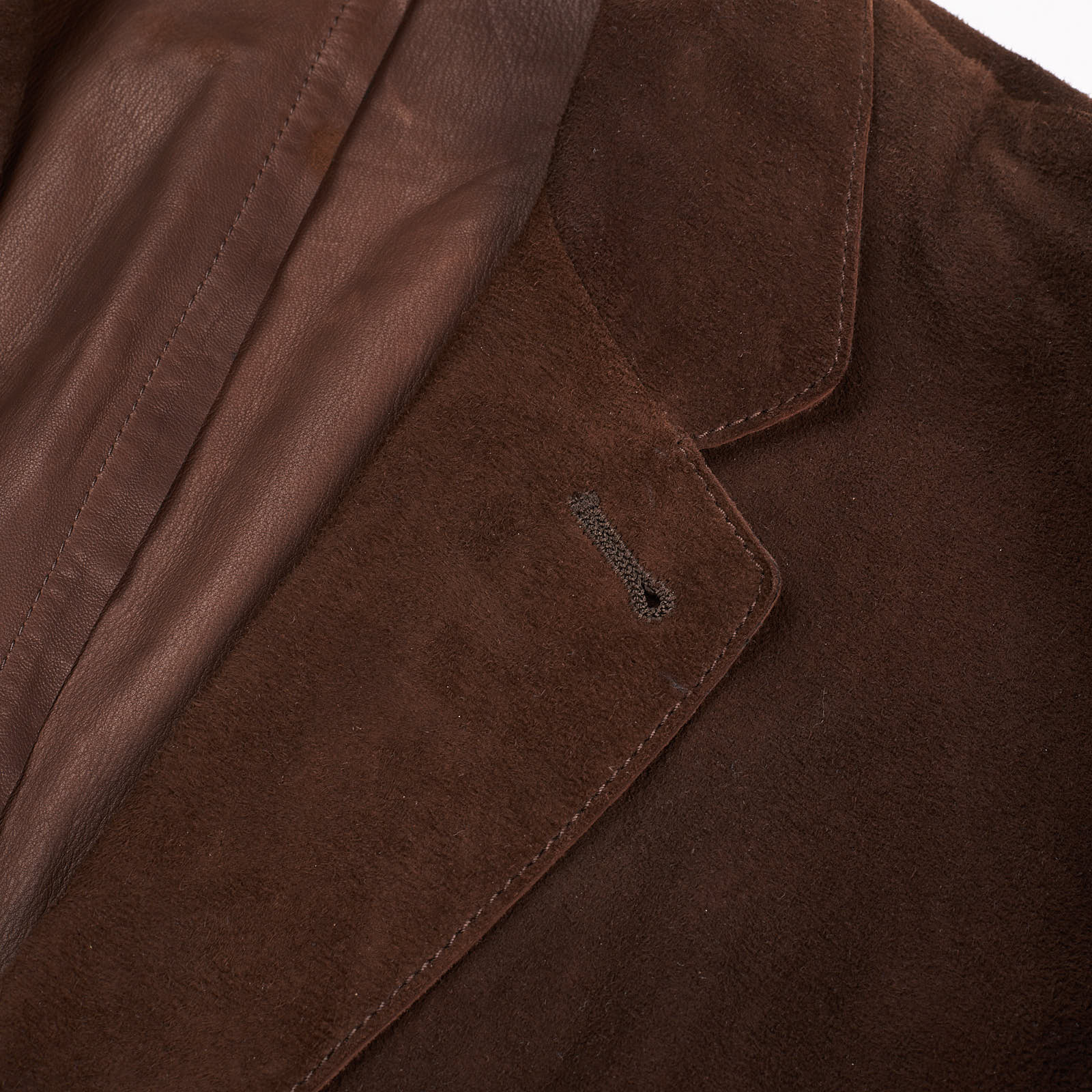 SERAPHIN Brown Deer Suede Leather Unlined Blazer Jacket FR 50 US M SERAPHIN