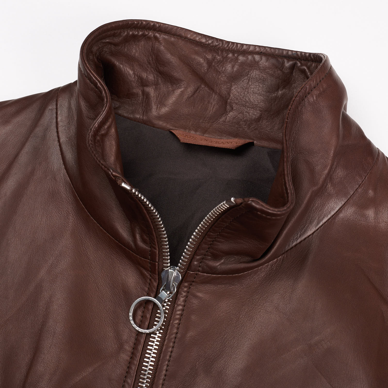 SERAPHIN Brown Lamb Leather Fully Lined Bomber Jacket FR 50 NEW US M SERAPHIN