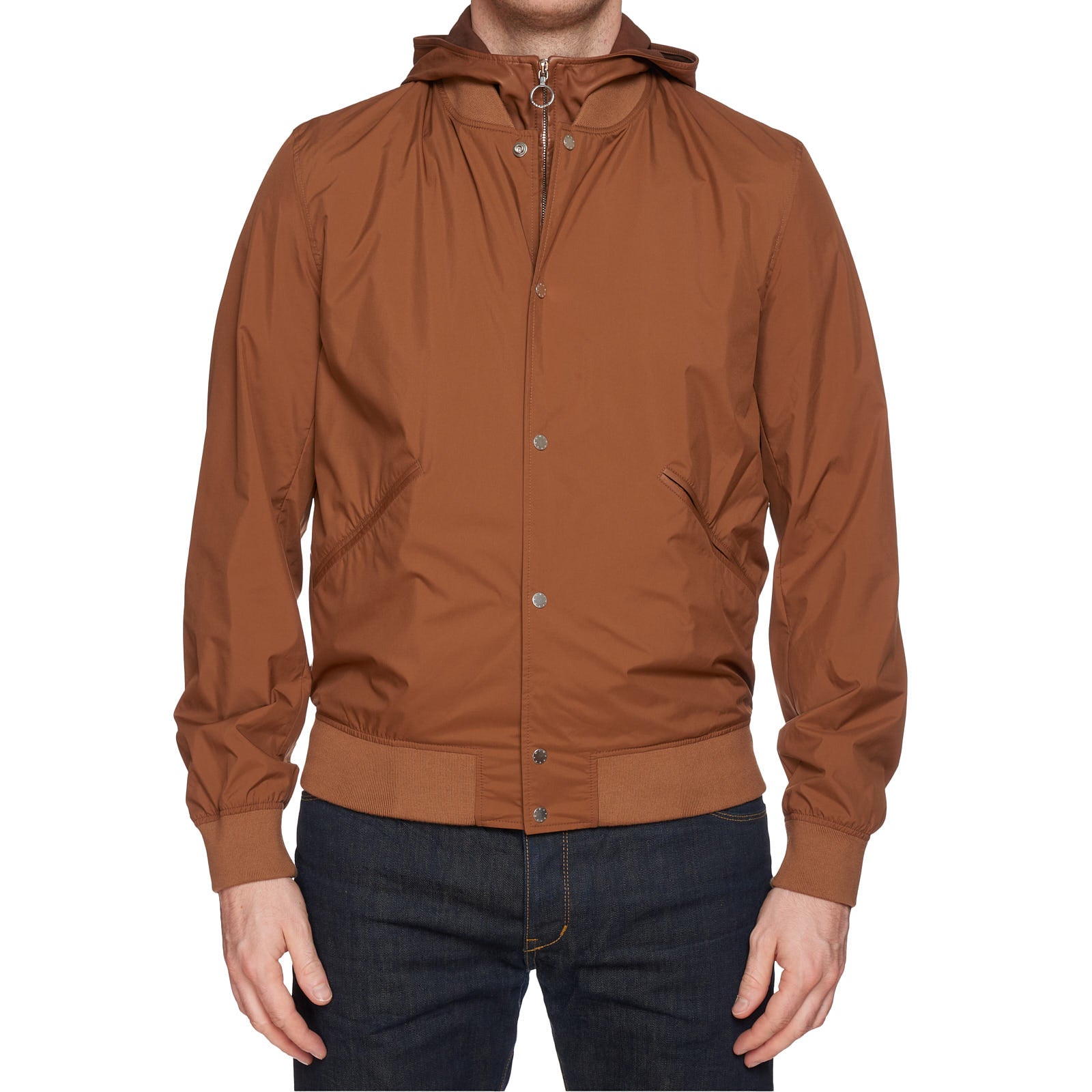 SERAPHIN Bomber Blouson Windbreaker Jacket with Removable Hood FR 50 NEW US M SERAPHIN