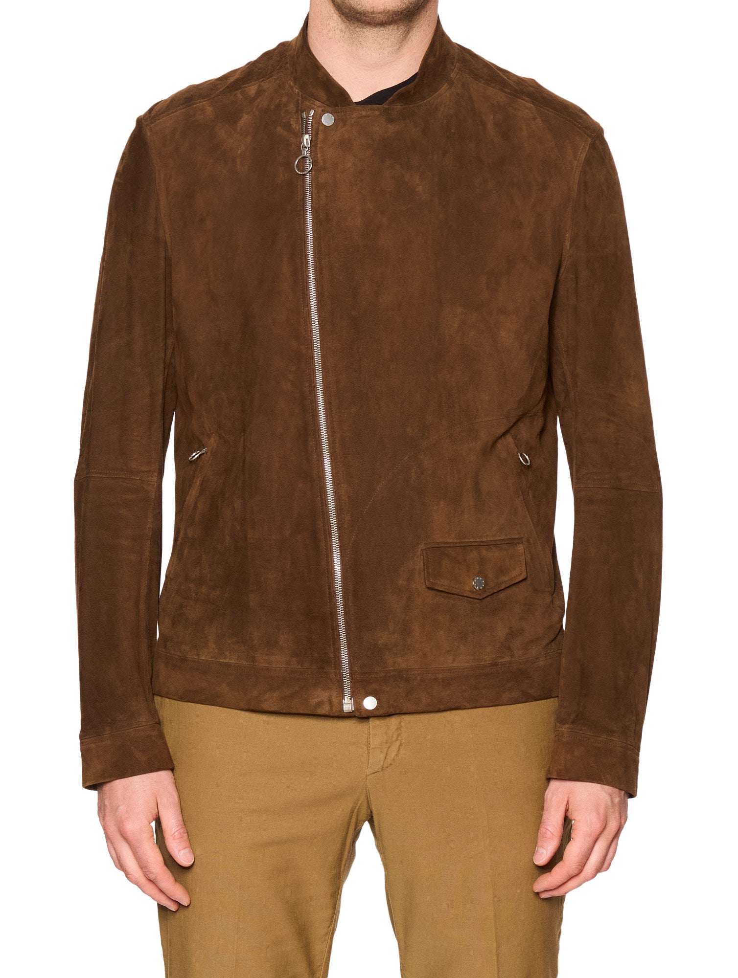 SERAPHIN Brown Suede Goat Leather Jacket FR 50 US M