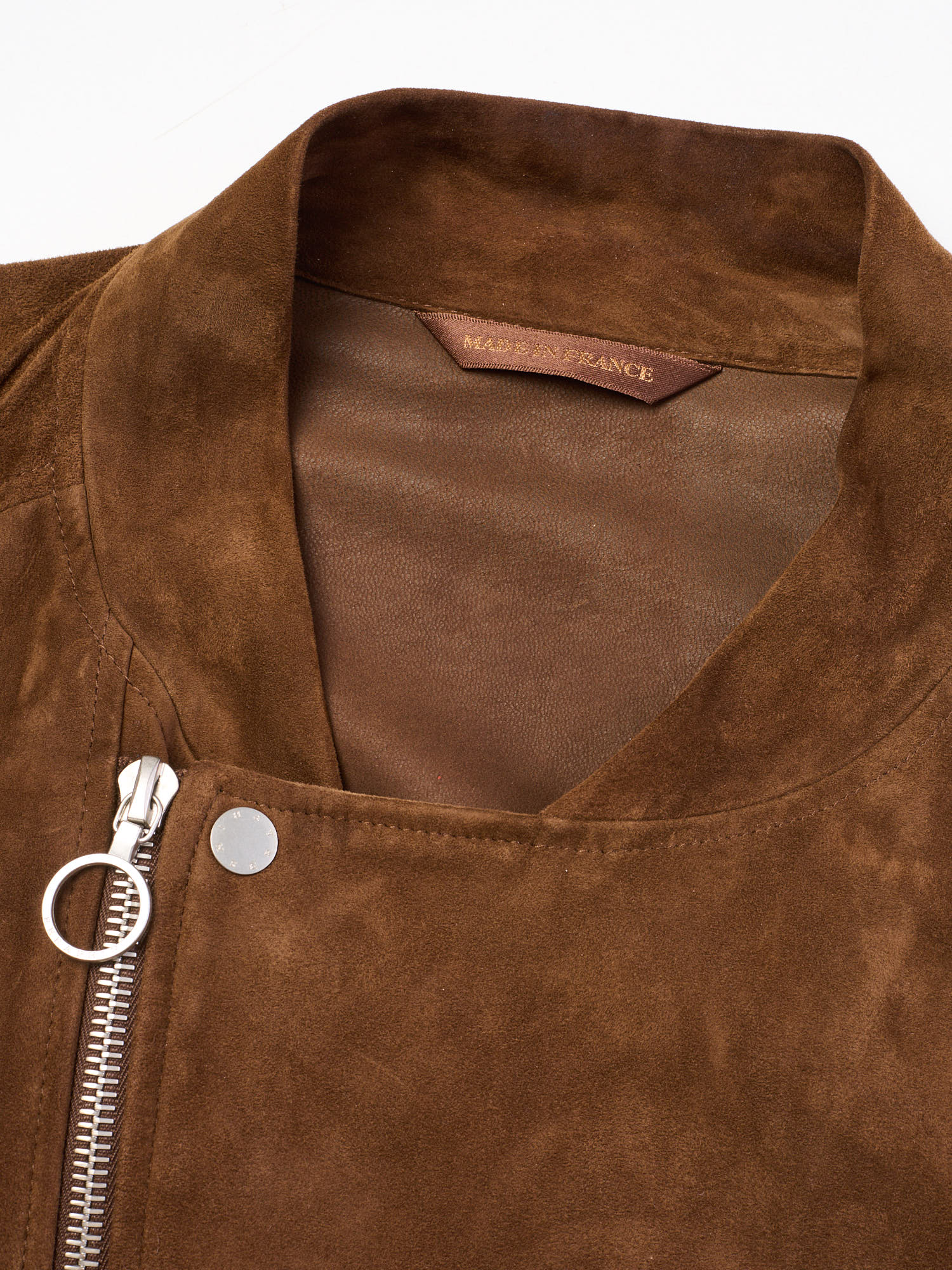 SERAPHIN Brown Suede Goat Leather Jacket FR 50 US M