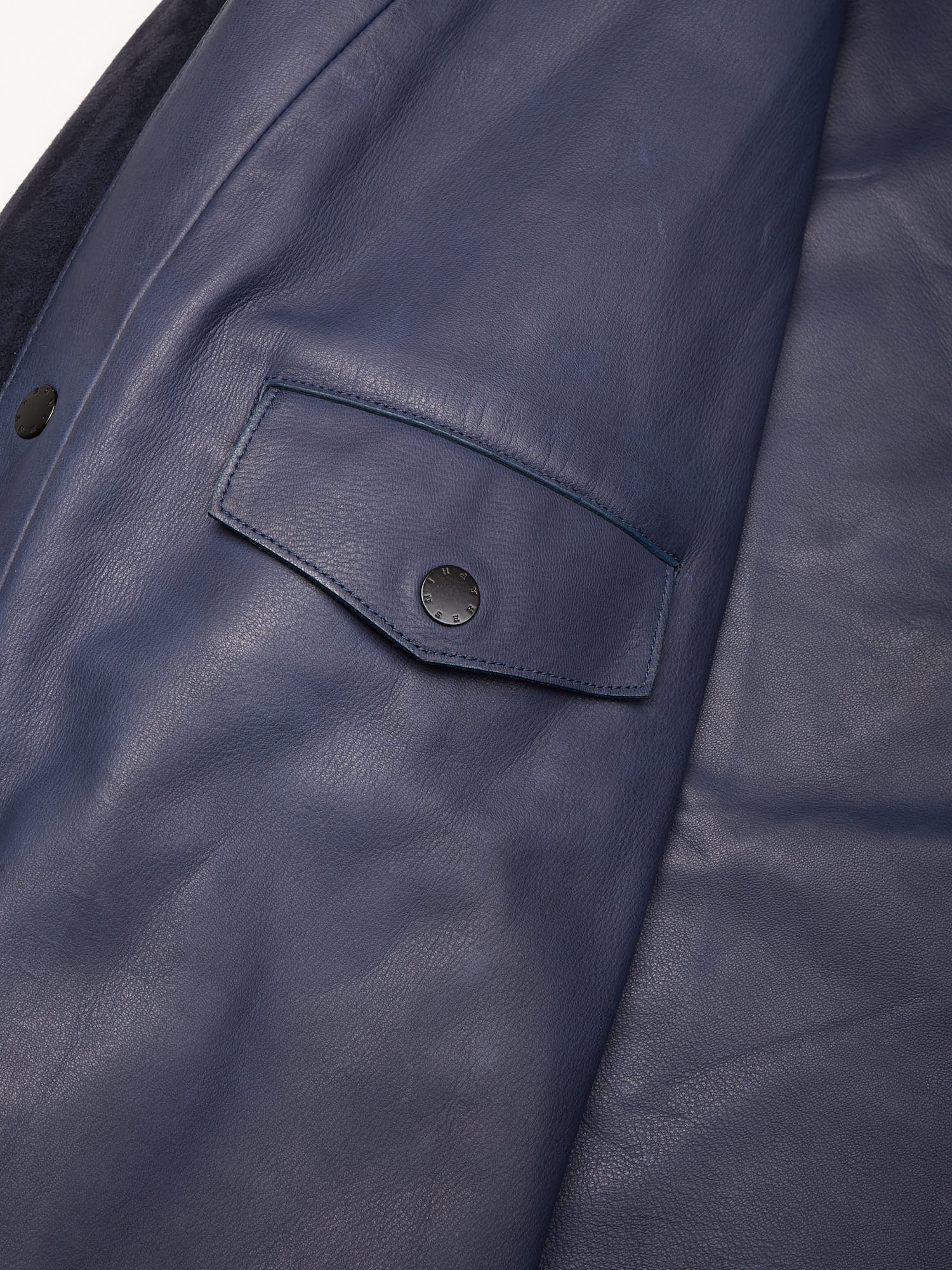 SERAPHIN France Deer Skin Leather Cardigan Jacket Blouson