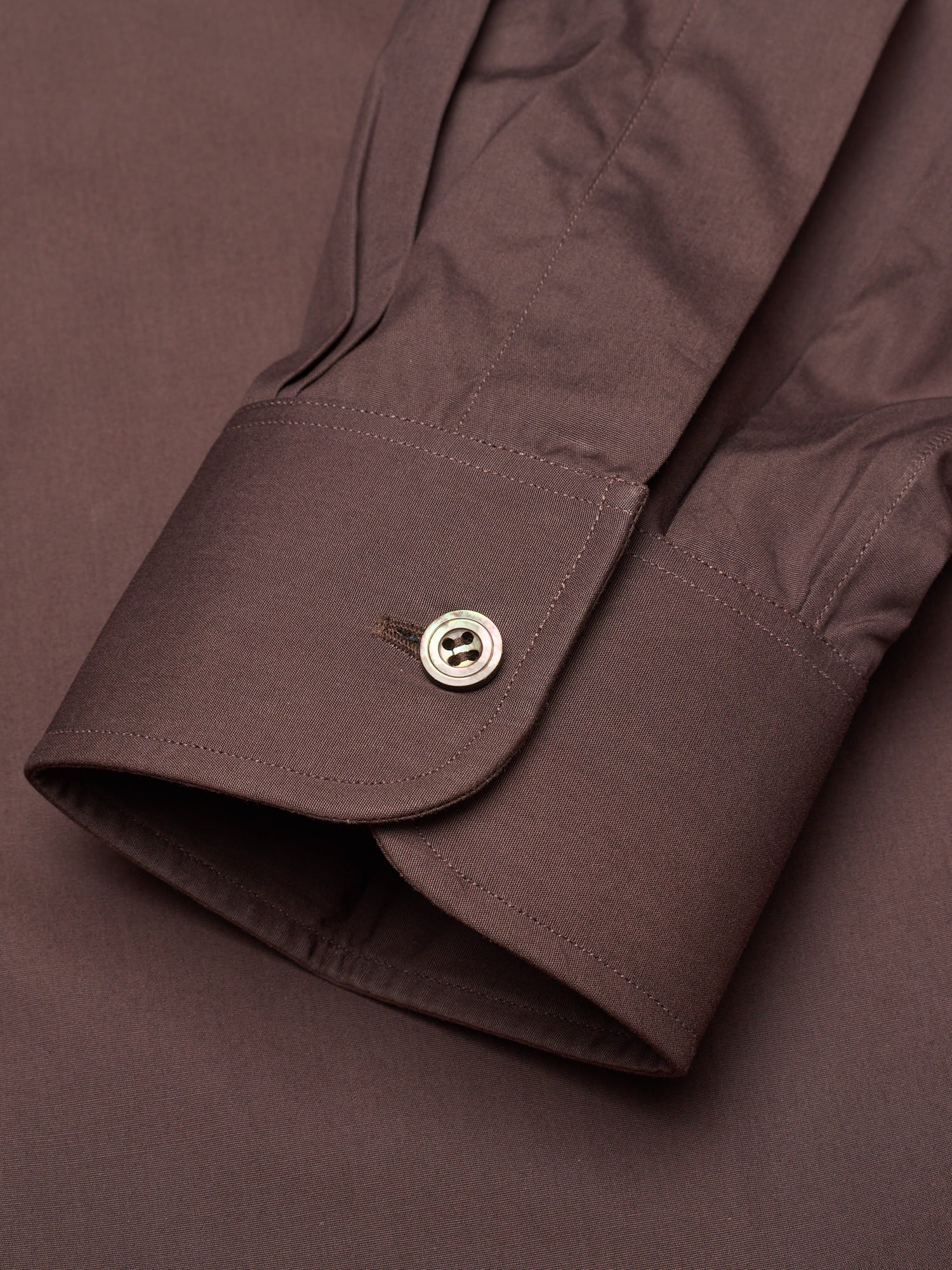 CHARVET Paris Handmade Brown Cotton Dress Shirt EU 40 NEW US 15.75