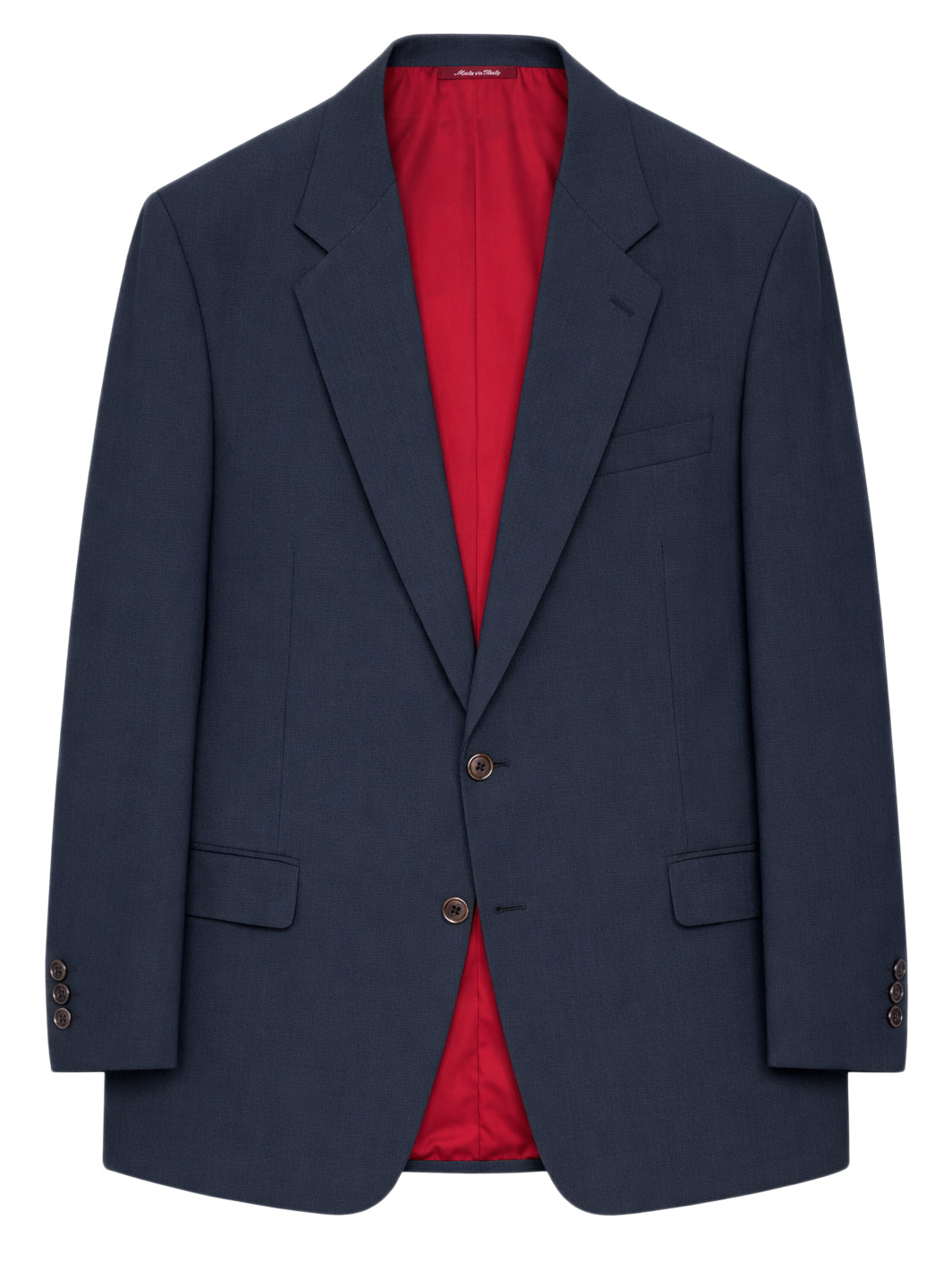 NERVESA for Sir Wilson Handmade Blue Silk–Wool Blend Suit