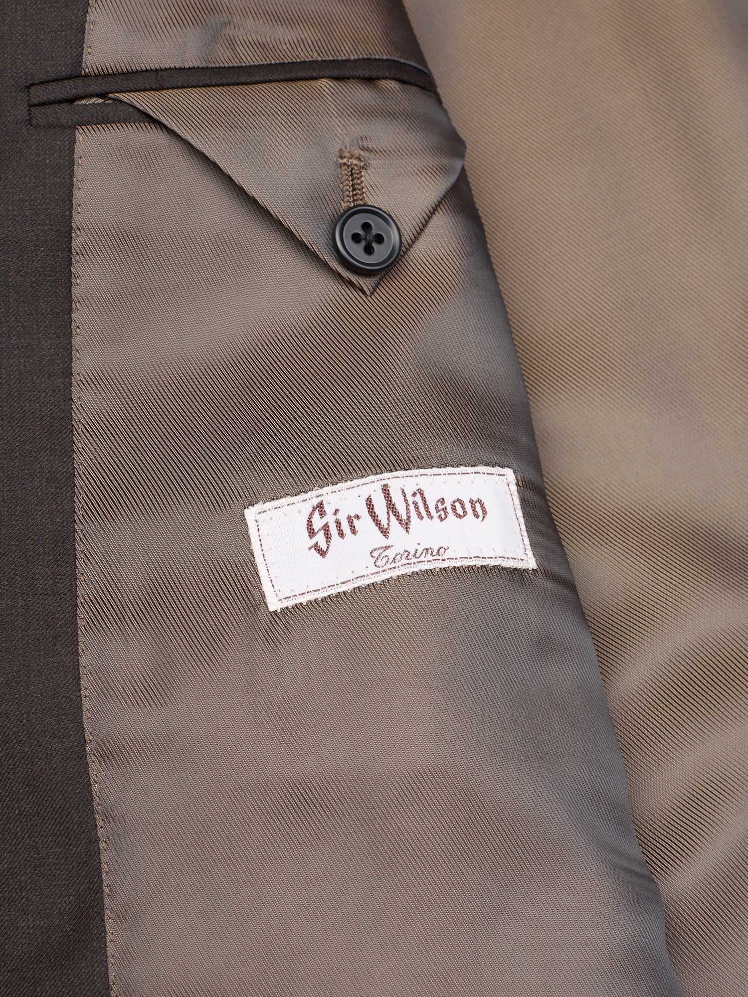 SIR WILSON Torino Diplomat Brown Hand Tailored Wool Suit