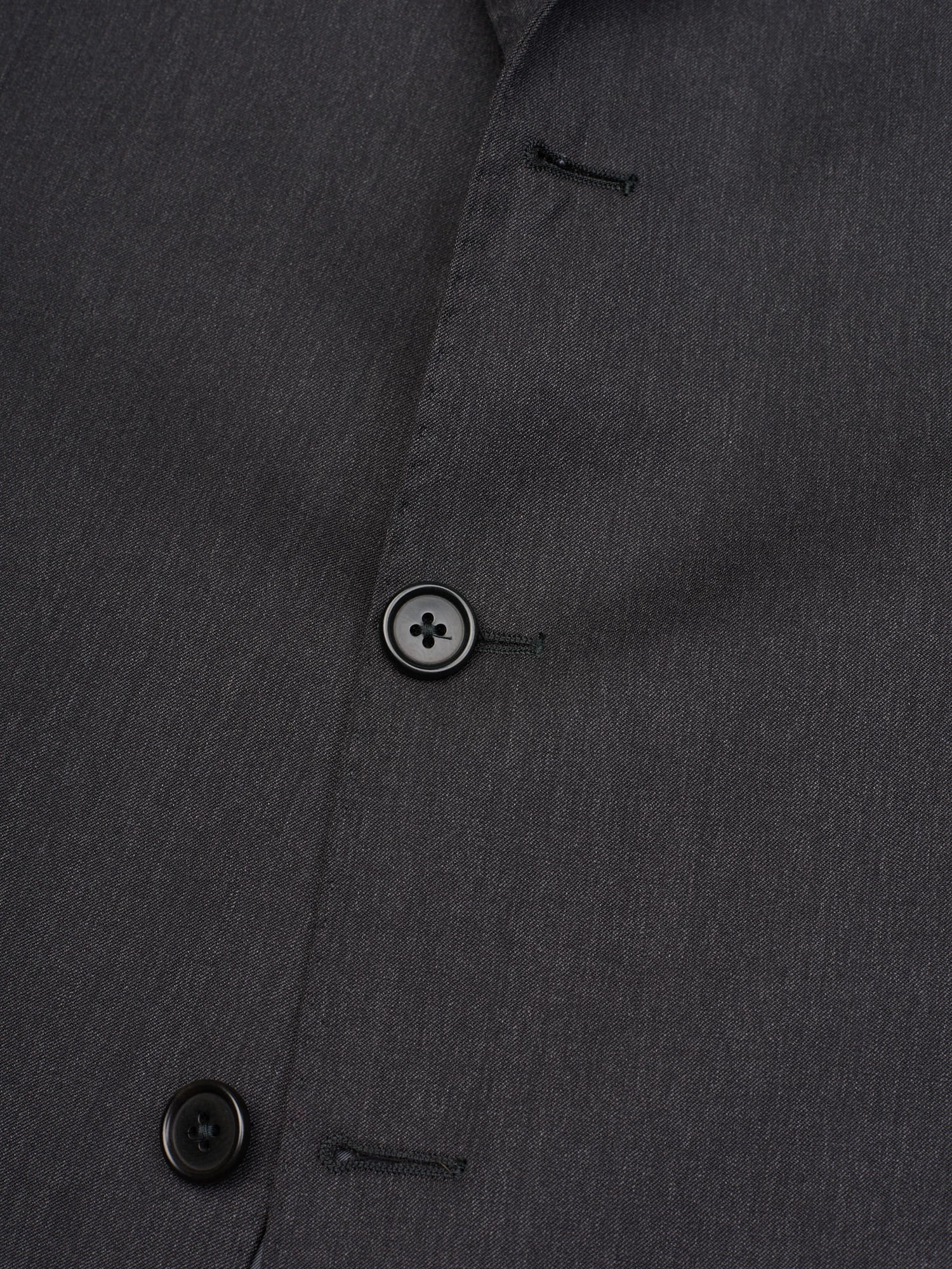 SIR WILSON Dark Gray Loro Piana Winter Tasmanian Super 120s Wool Suit Extra Long