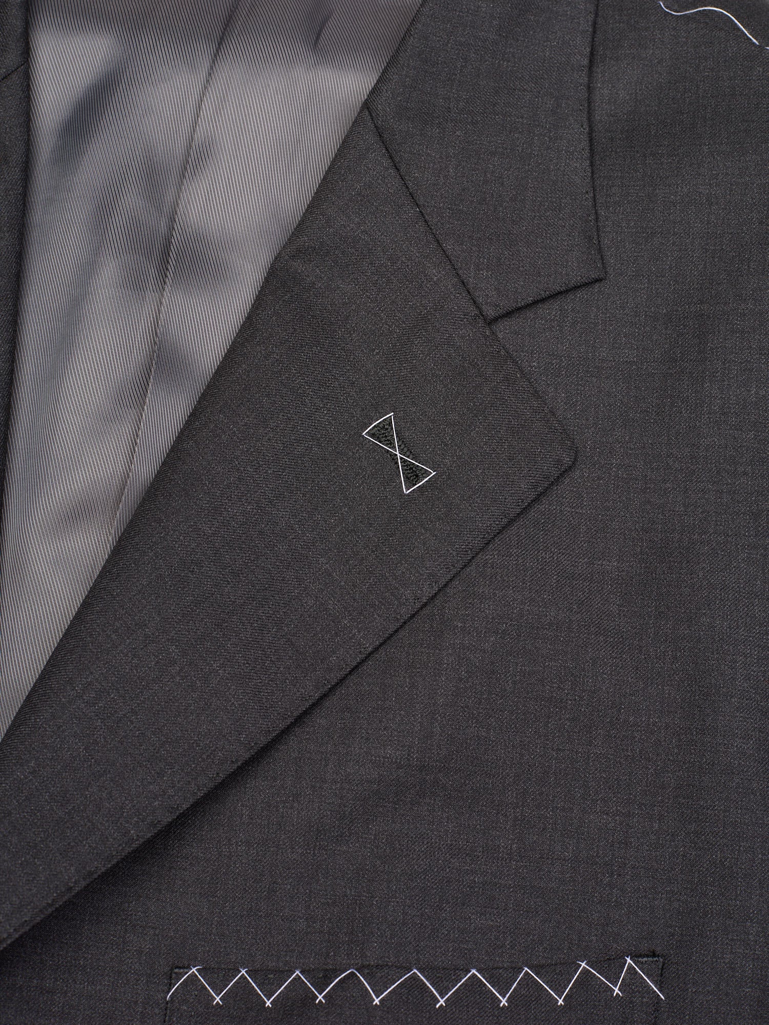 SIR WILSON Torino Dark Gray Wool Business Suit