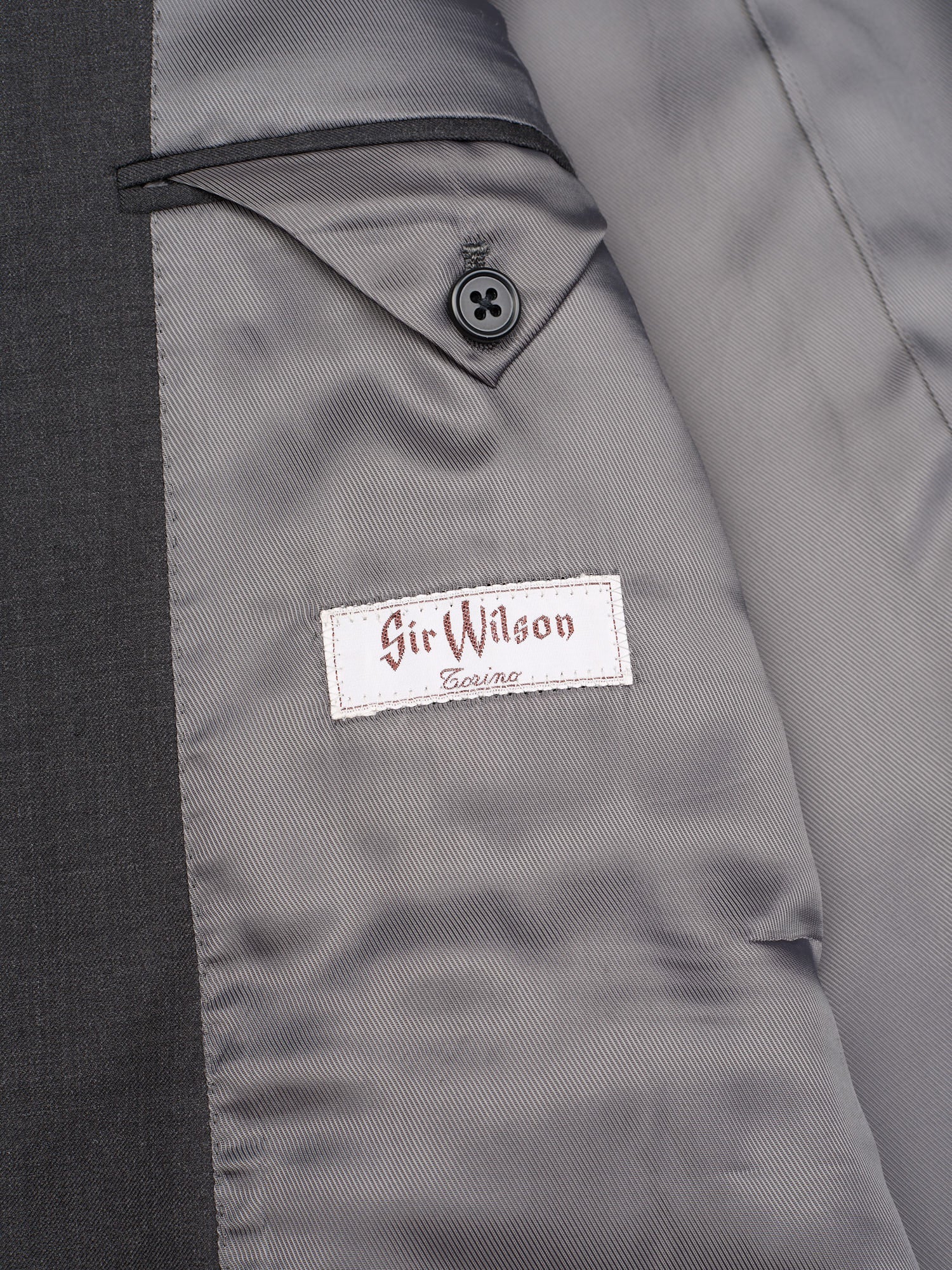 SIR WILSON Torino Dark Gray Wool Business Suit