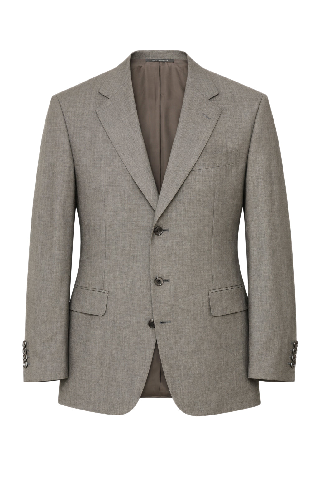 SIR WILSON Gray Birdseye Loro Piana Tasmanian Super 120s Wool Suit