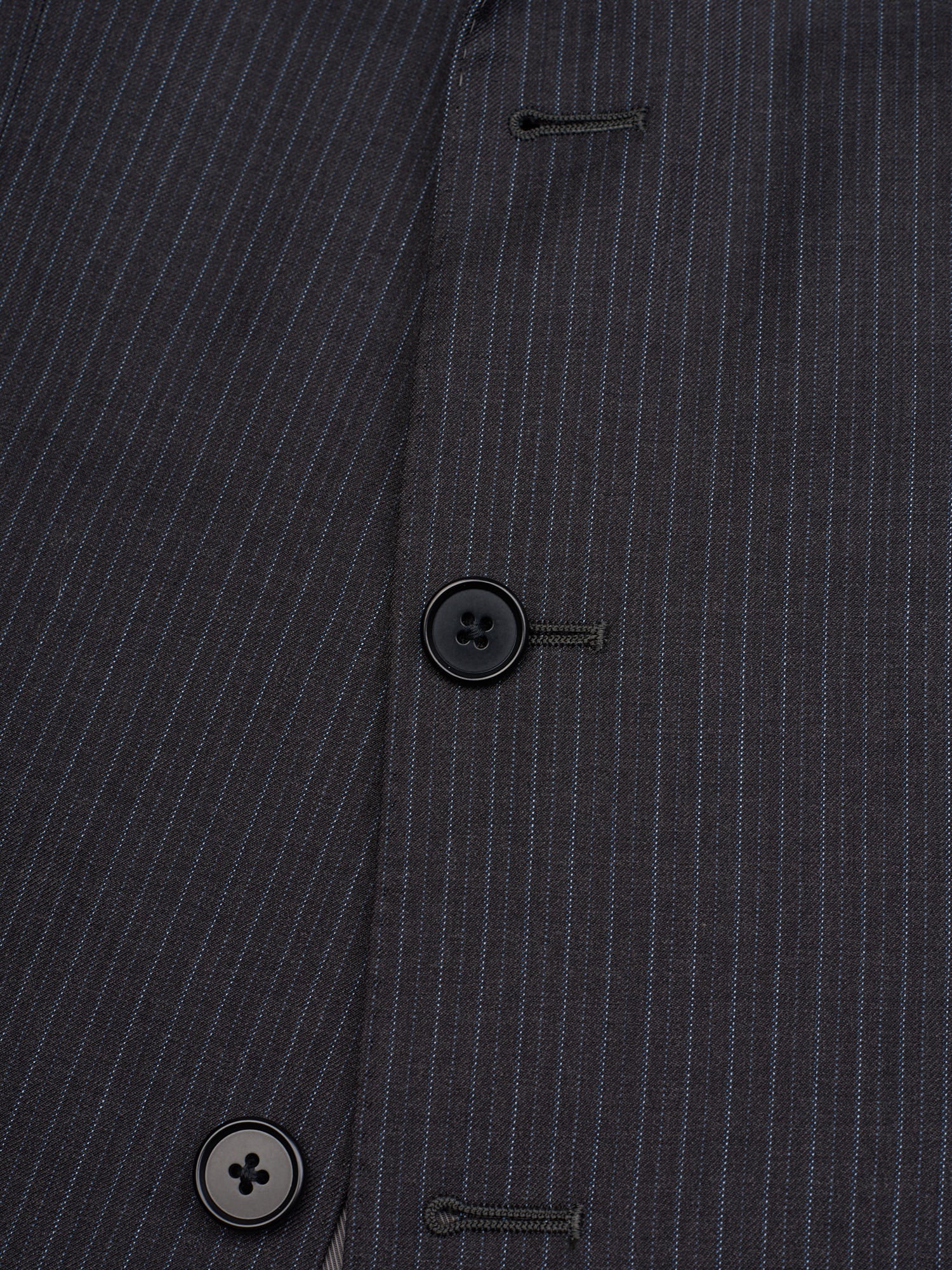 SIR WILSON Torino Gray Striped Wool Business Suit