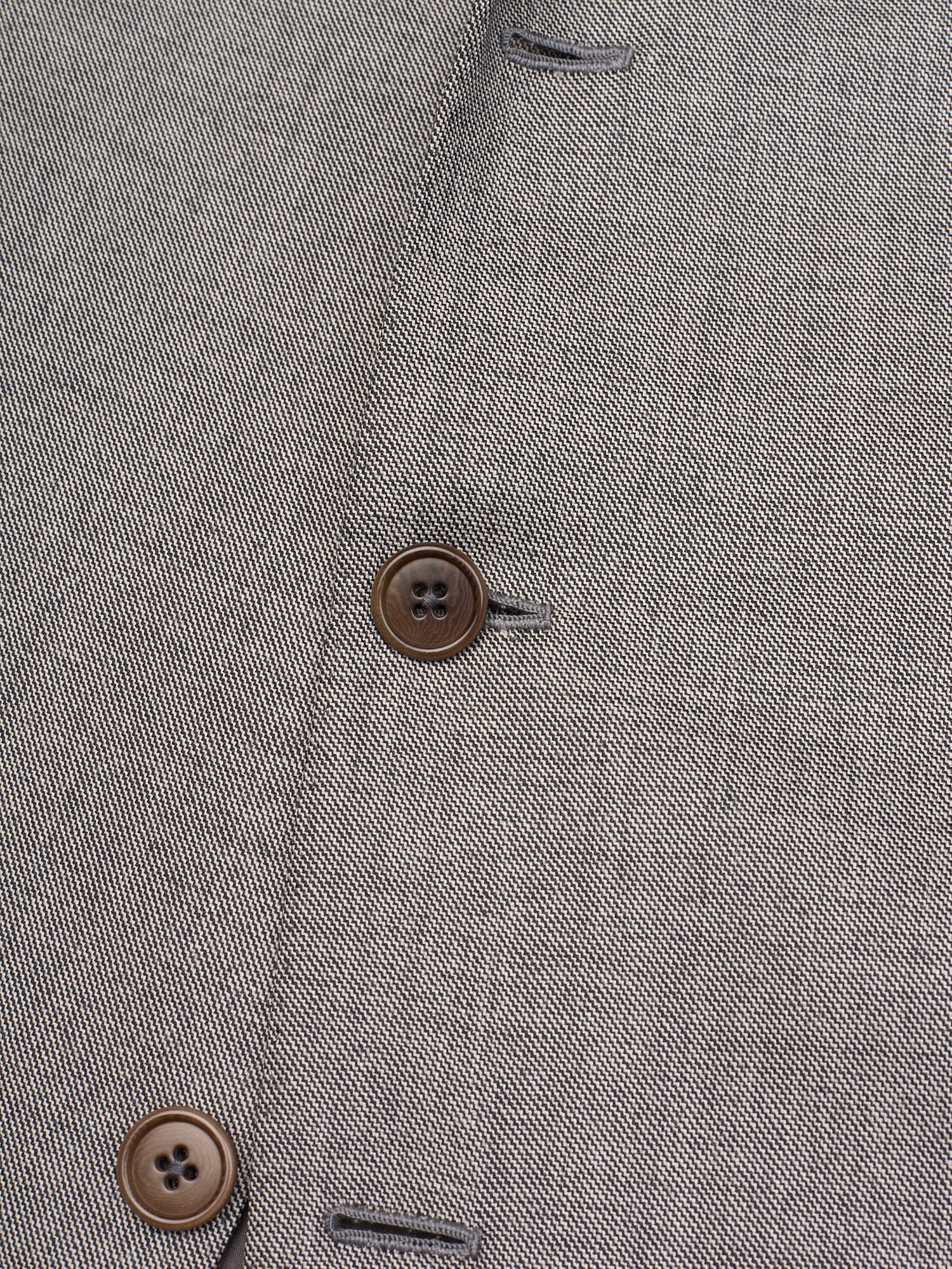CASTANGIA For Sir Wilson Handmade Gray Sharkskin Wool Suit