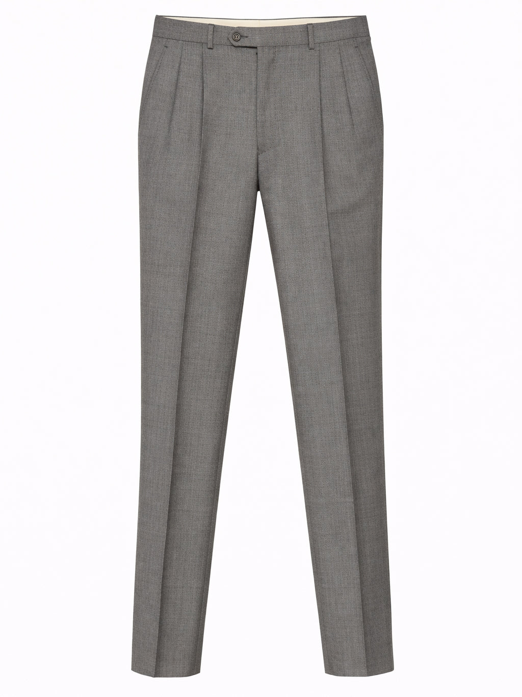 CASTANGIA For Sir Wilson Handmade Gray Sharkskin Wool Suit