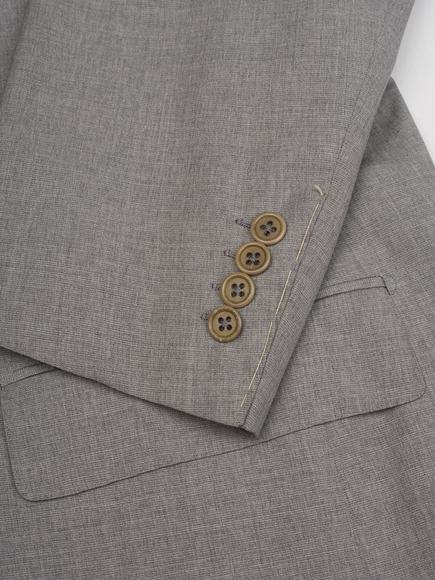 SIR WILSON Torino Handmade Gray Wool Business Suit