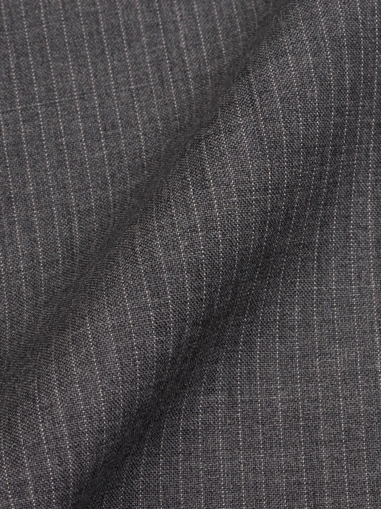 SIR WILSON Gray Striped Virgin Wool Super 120'S Suit