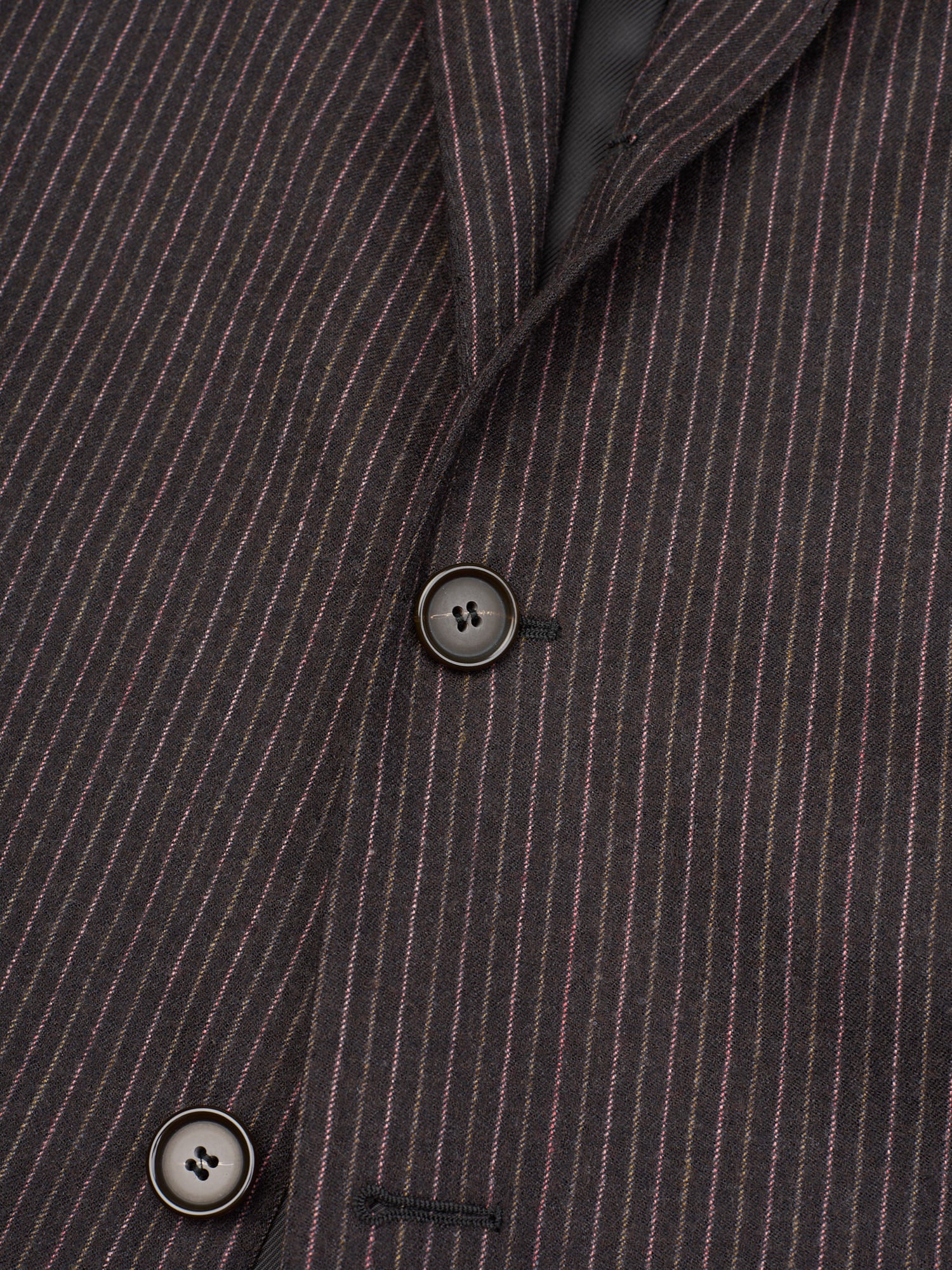 SIR WILSON Torino Sport by Tagliatore Dark Brown Striped Wool Super 110's Suit