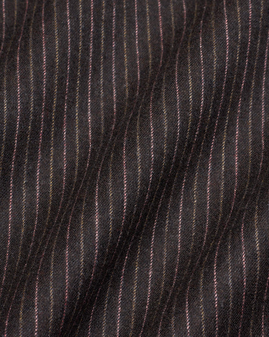SIR WILSON Torino Sport by Tagliatore Dark Brown Striped Wool Super 110's Suit
