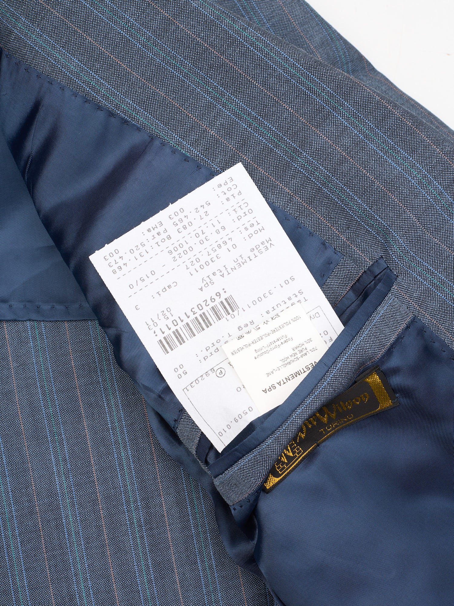 SIR WILSON Torino by Vestimenta Light Blue Wool-Mohair Suit