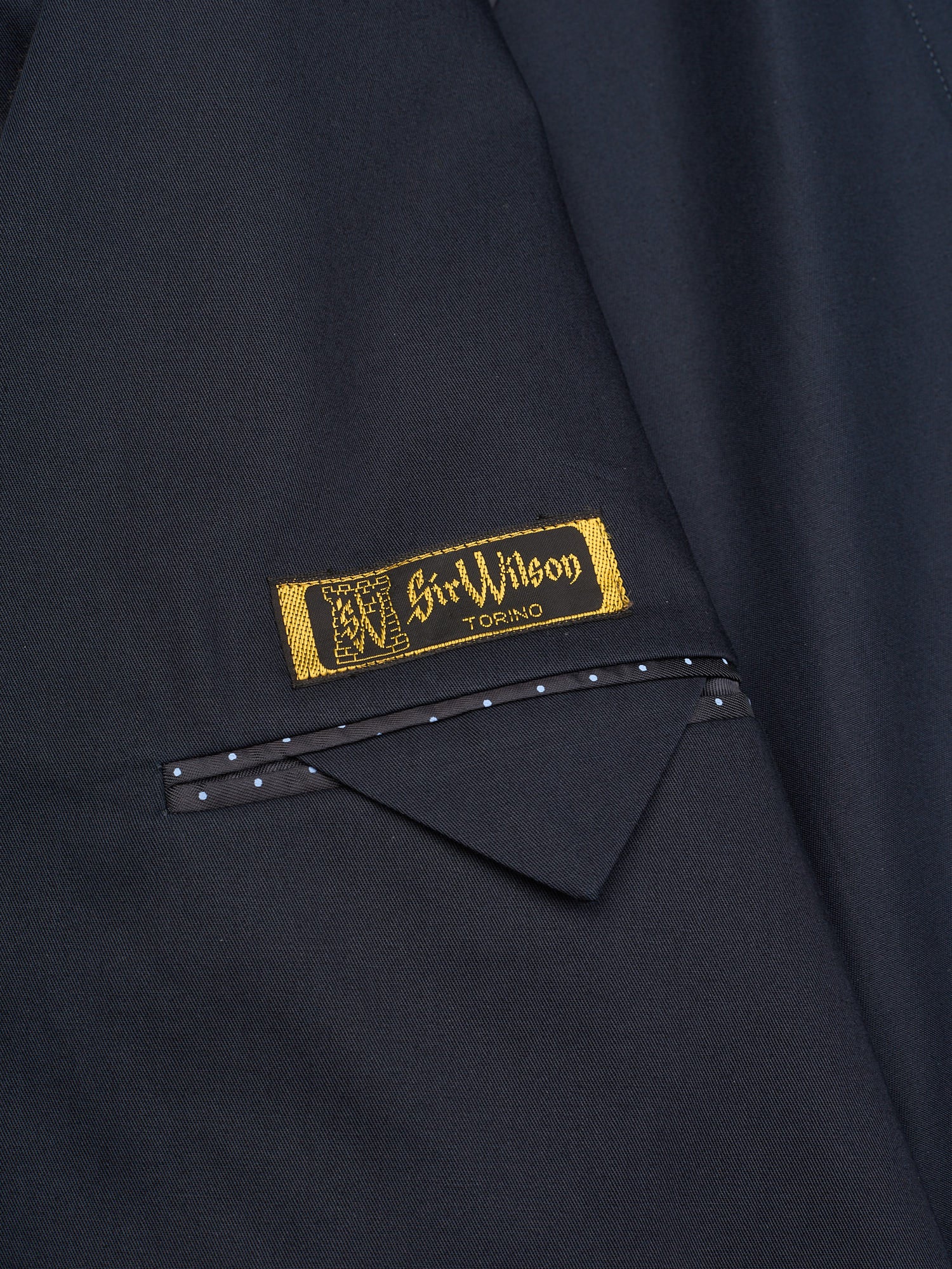 SIR WILSON Torino Navy Blue Cotton LarusMiani Business Suit