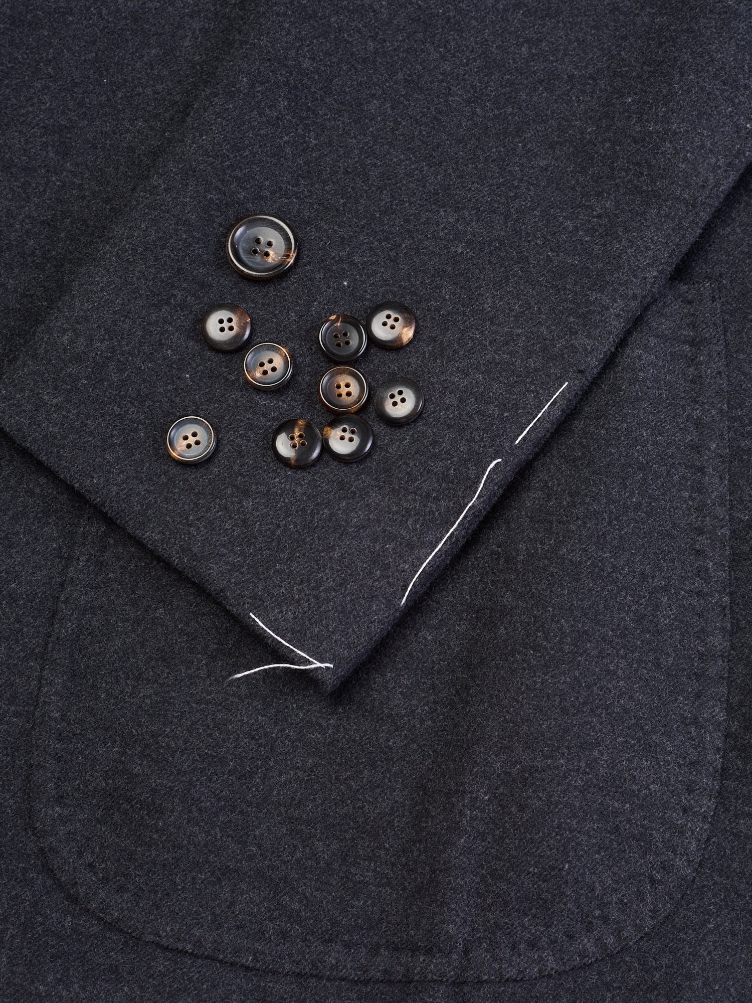 STILE LATINO "Vincenzo" Blue Wool-Cotton Slim Jacket