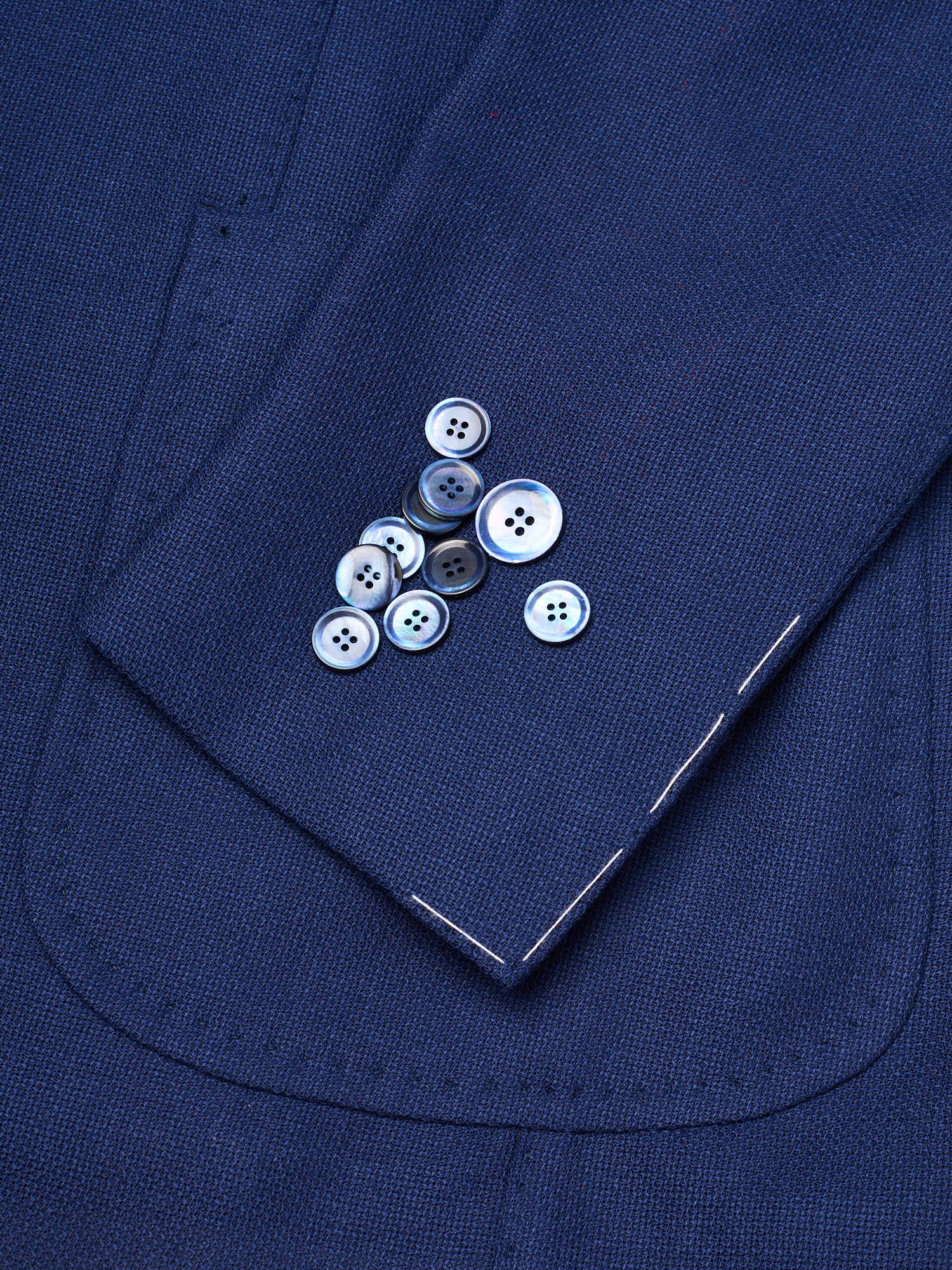 STILE LATINO "Vincenzo" Blue Wool Slim Fit Jacket
