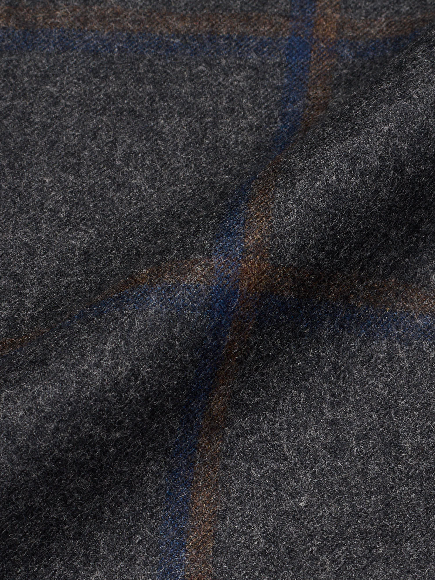 STILE LATINO "Vincenzo" Handmade Blue Windowpane Wool Suit Slim Fit