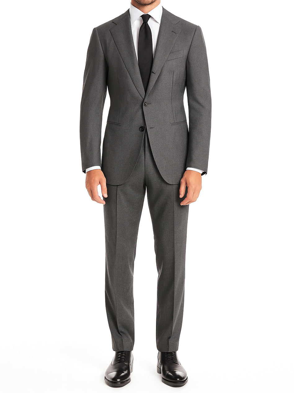 STILE LATINO "Vincenzo" Gray Wool-Cashmere Suit Slim Fit