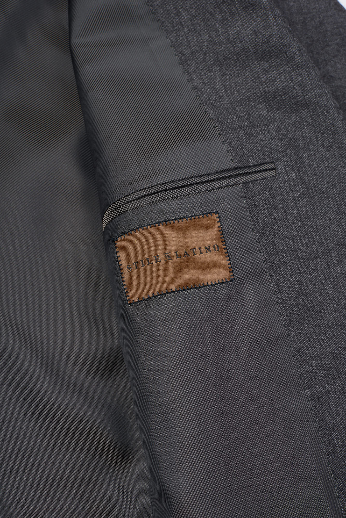STILE LATINO "Vincenzo" Gray Wool-Cashmere Suit Slim Fit