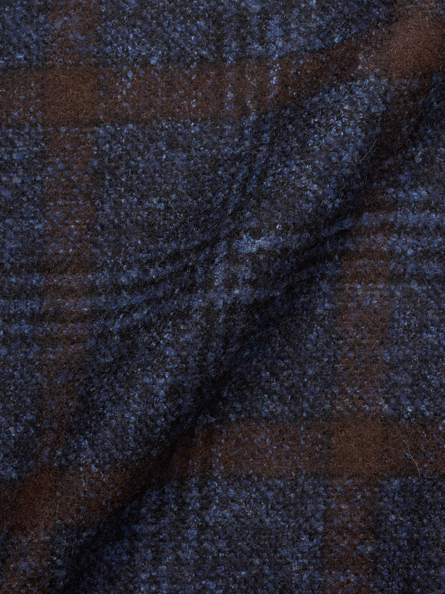 STILE LATINO Handmade Blue Windsor Plaid Flannel Alpaca-Cotton Suit Fausto