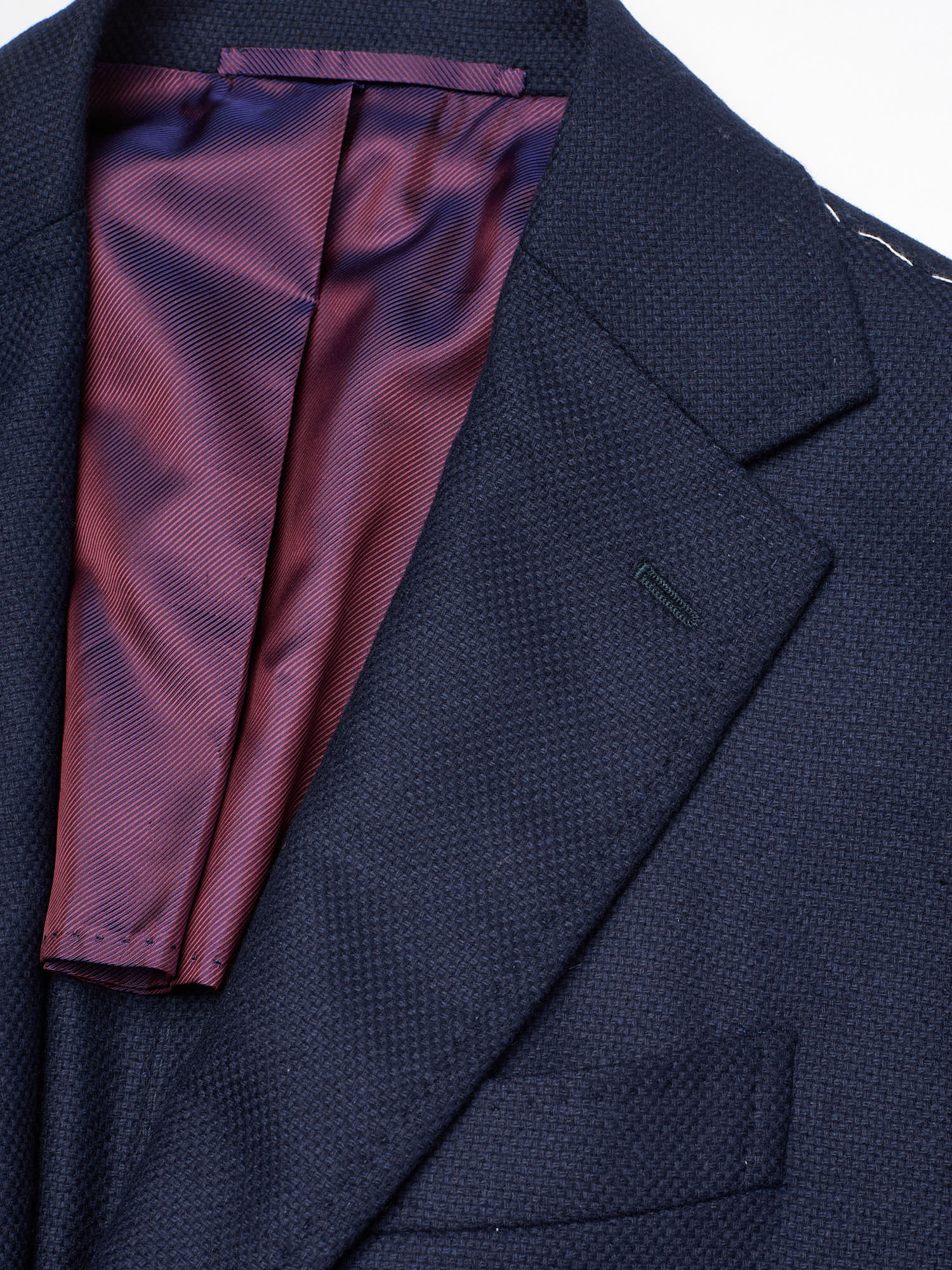 STILE LATINO "Vincenzo" Navy Blue Wool-Cashmere Slim Fit Jacket